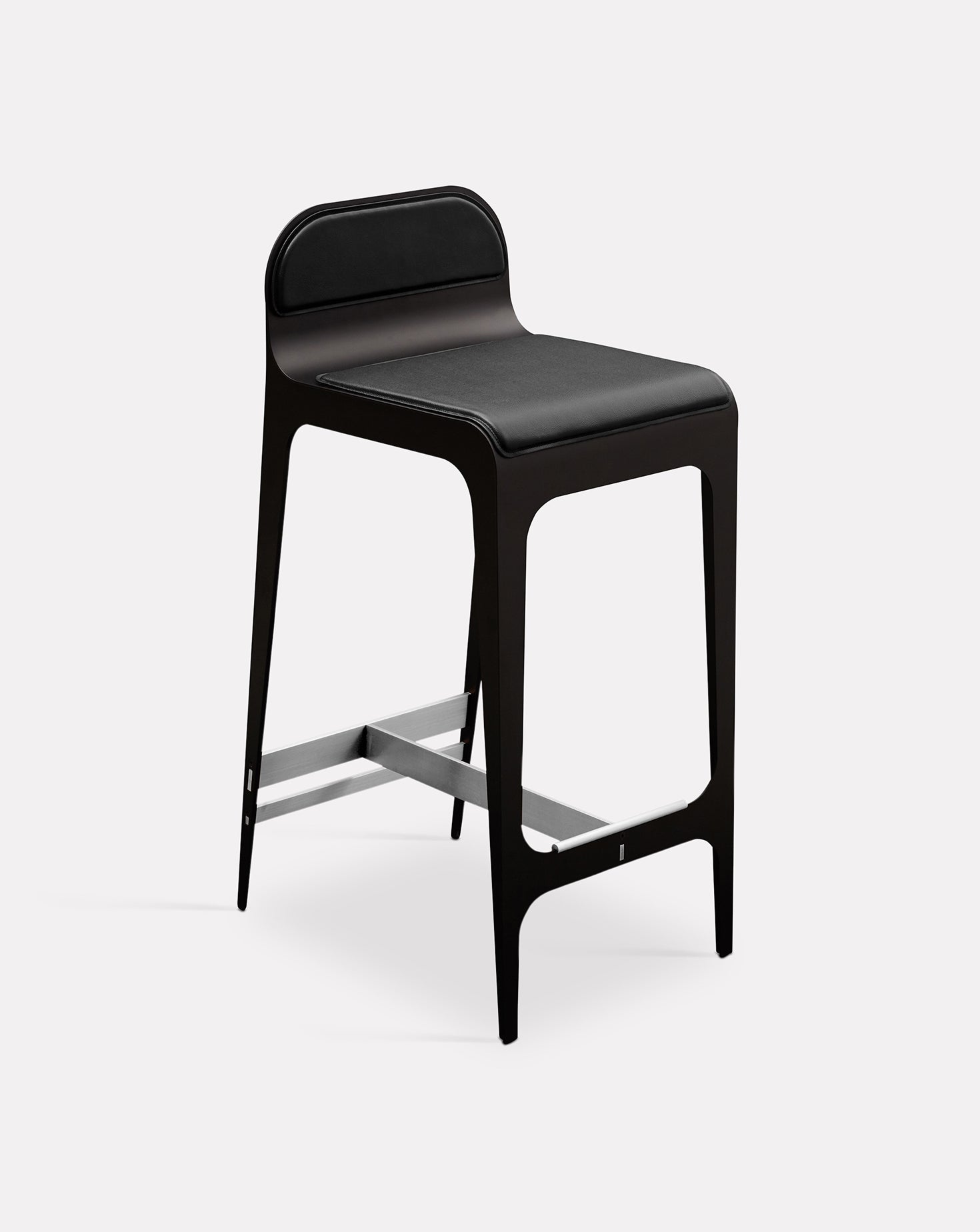 Bardot Black and Metal Barstool