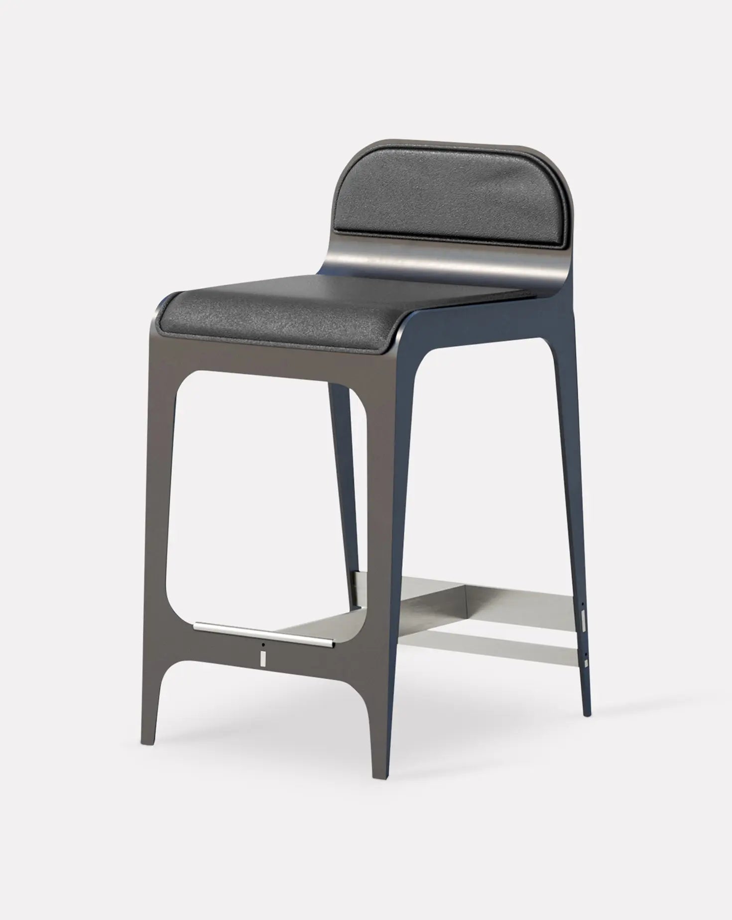 Bardot Black and Nickel Counter Stool Gabriel Scott