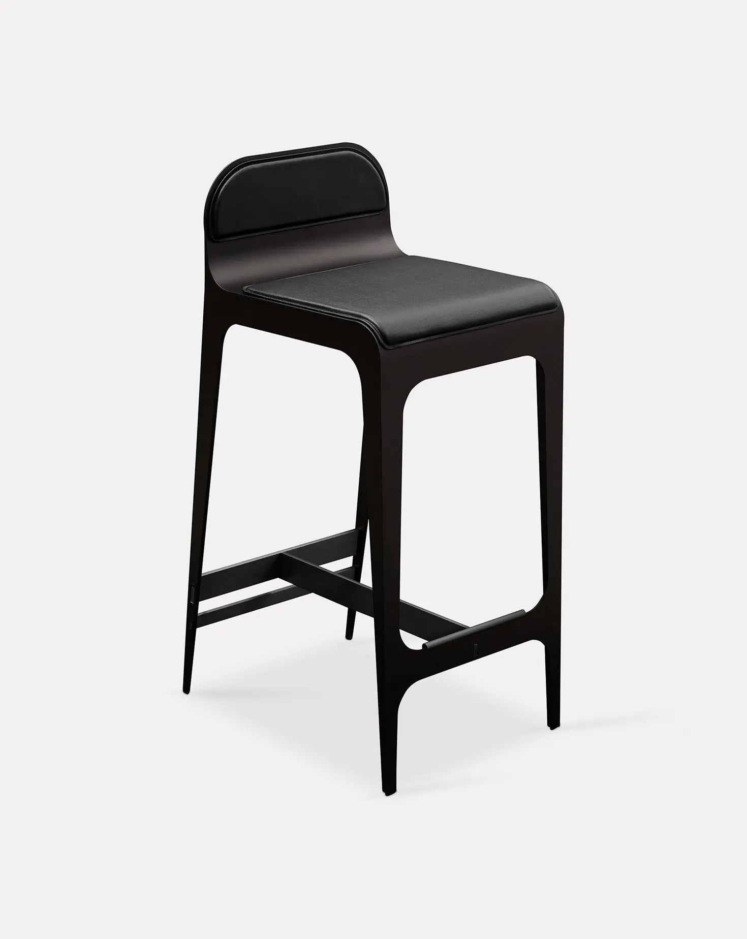 Bardot Black and Steel Barstool Gabriel Scott