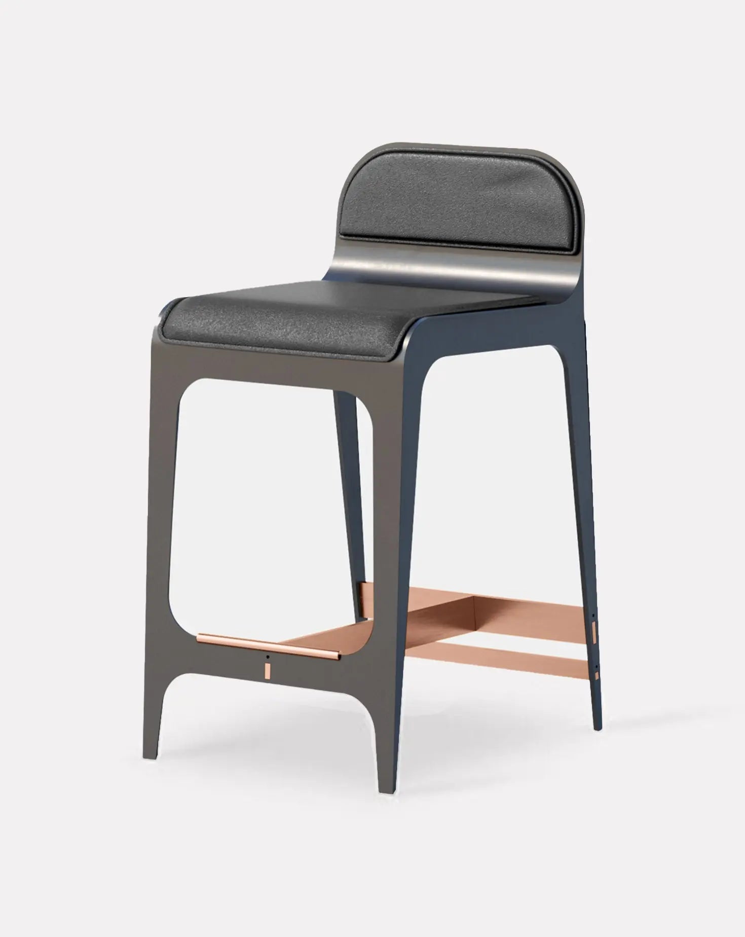 Bardot Black and Copper Counter Stool Gabriel Scott