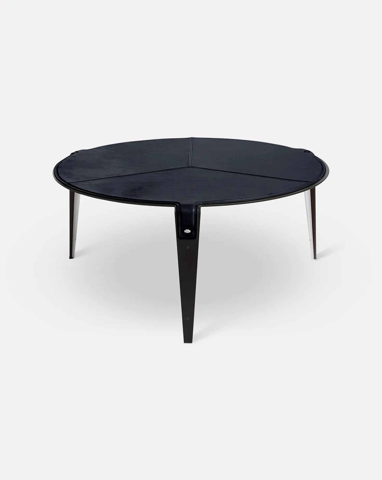 Bardot Navy Blue and Nickel Coffee Table Gabriel Scott