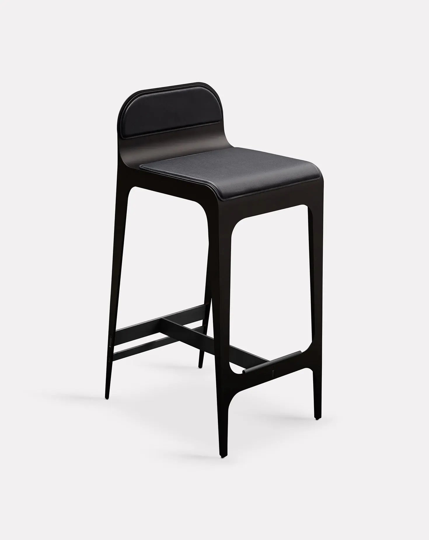 Bardot Navy Blue and Steel Barstool Gabriel Scott