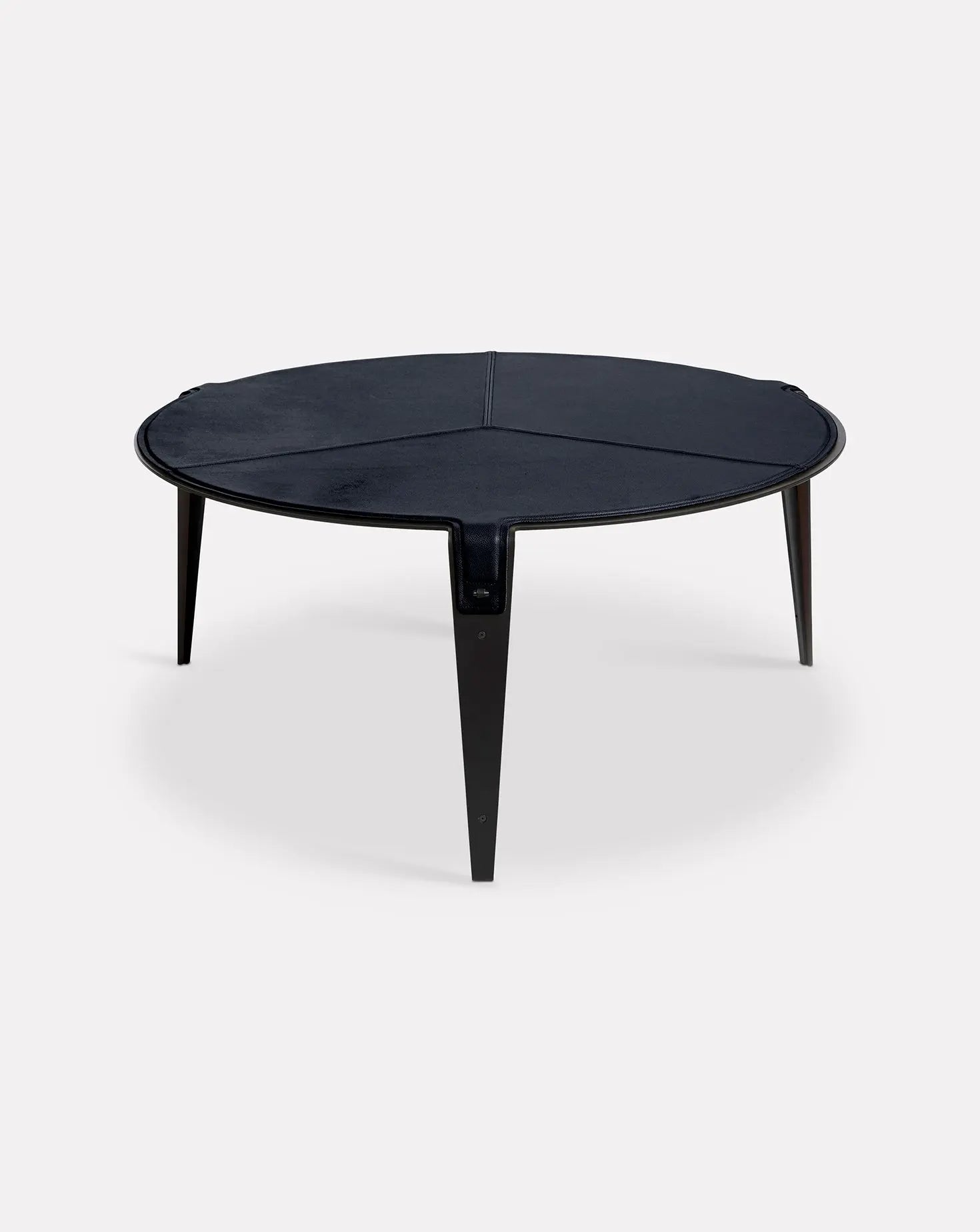 Bardot Navy Blue and Steel Coffee Table Gabriel Scott