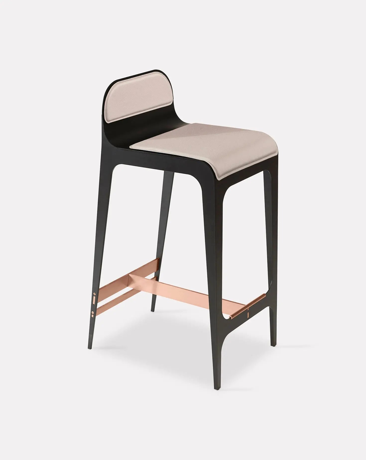 Bardot Nude Pink and Copper Barstool Gabriel Scott