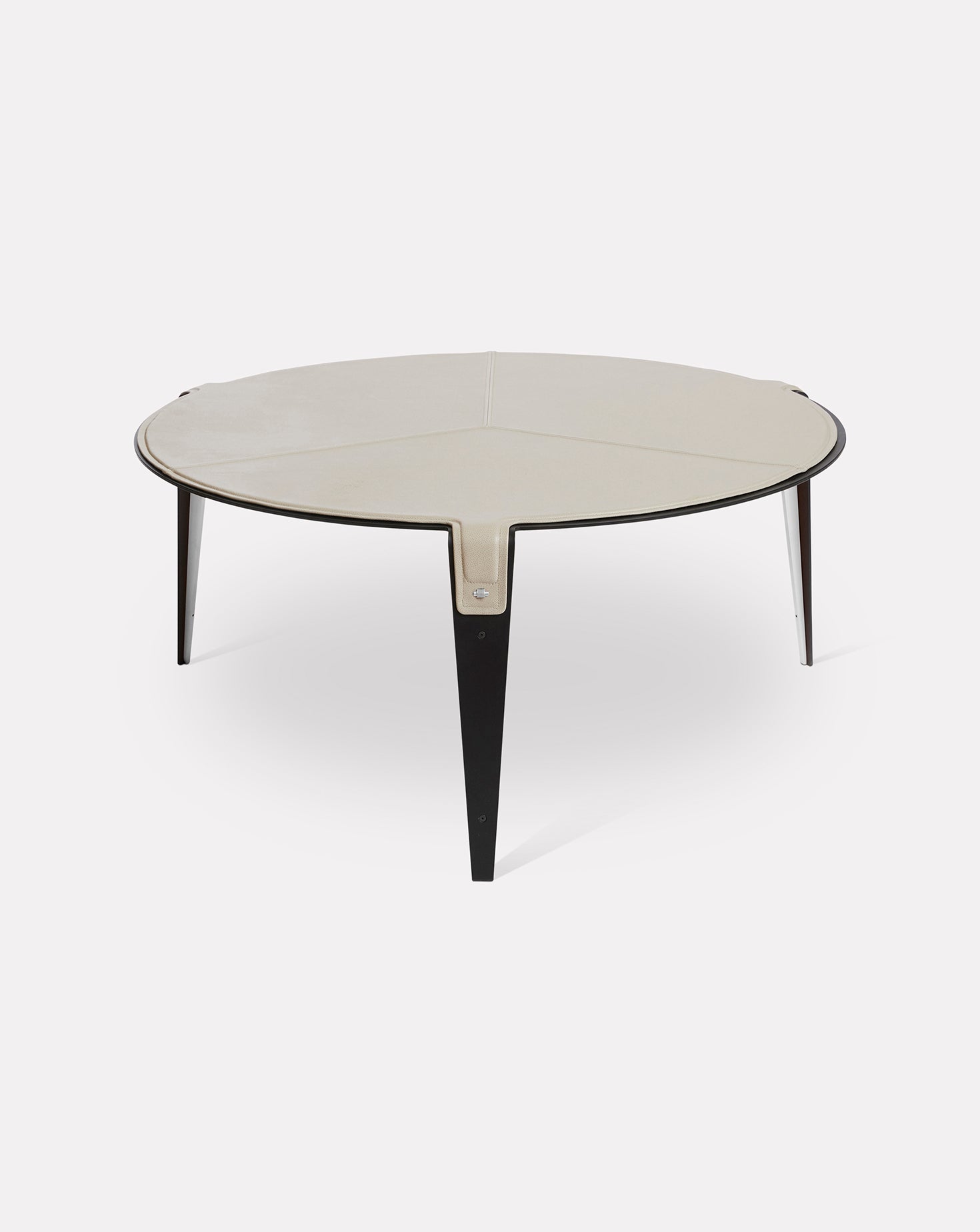 Bardot Nude Pink and Metal Coffee Table