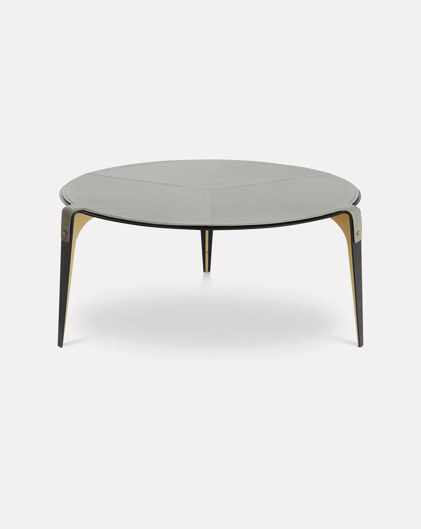 Bardot Slate Gray and Brass Coffee Table Gabriel Scott