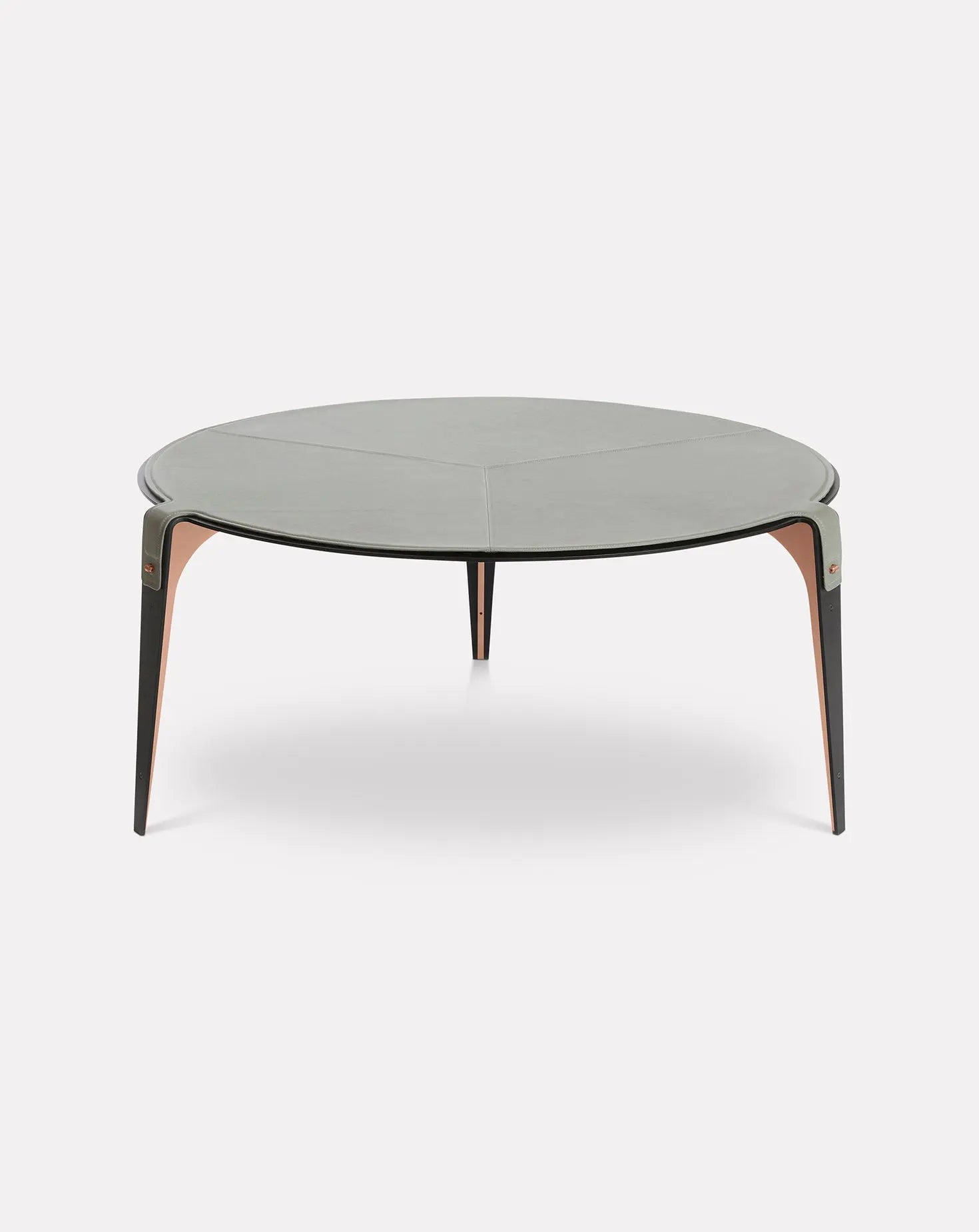 Bardot Slate Gray and Copper Coffee Table Gabriel Scott