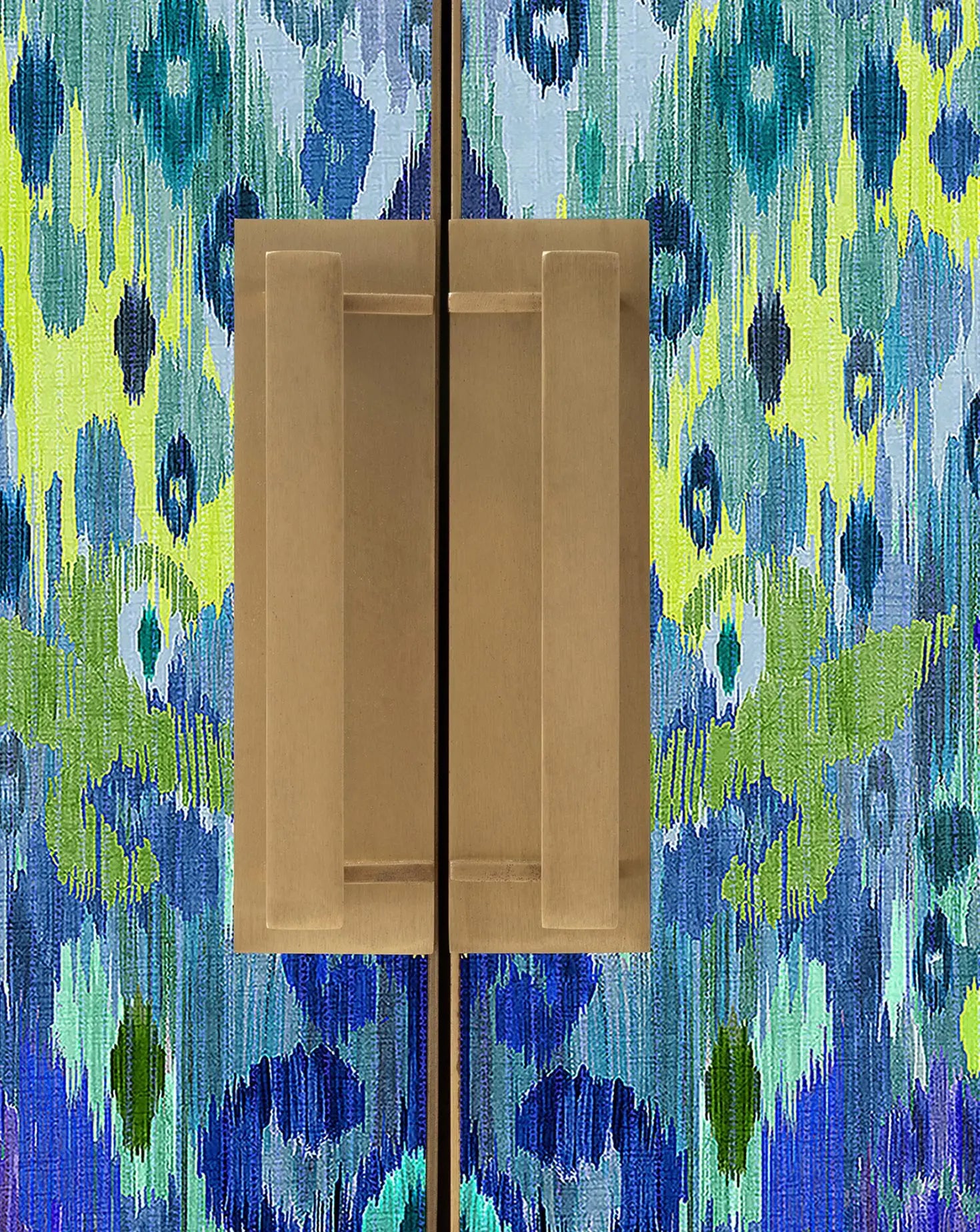 Matthew Williamson Betty Ikat Animal Blue Cabinet Roome London