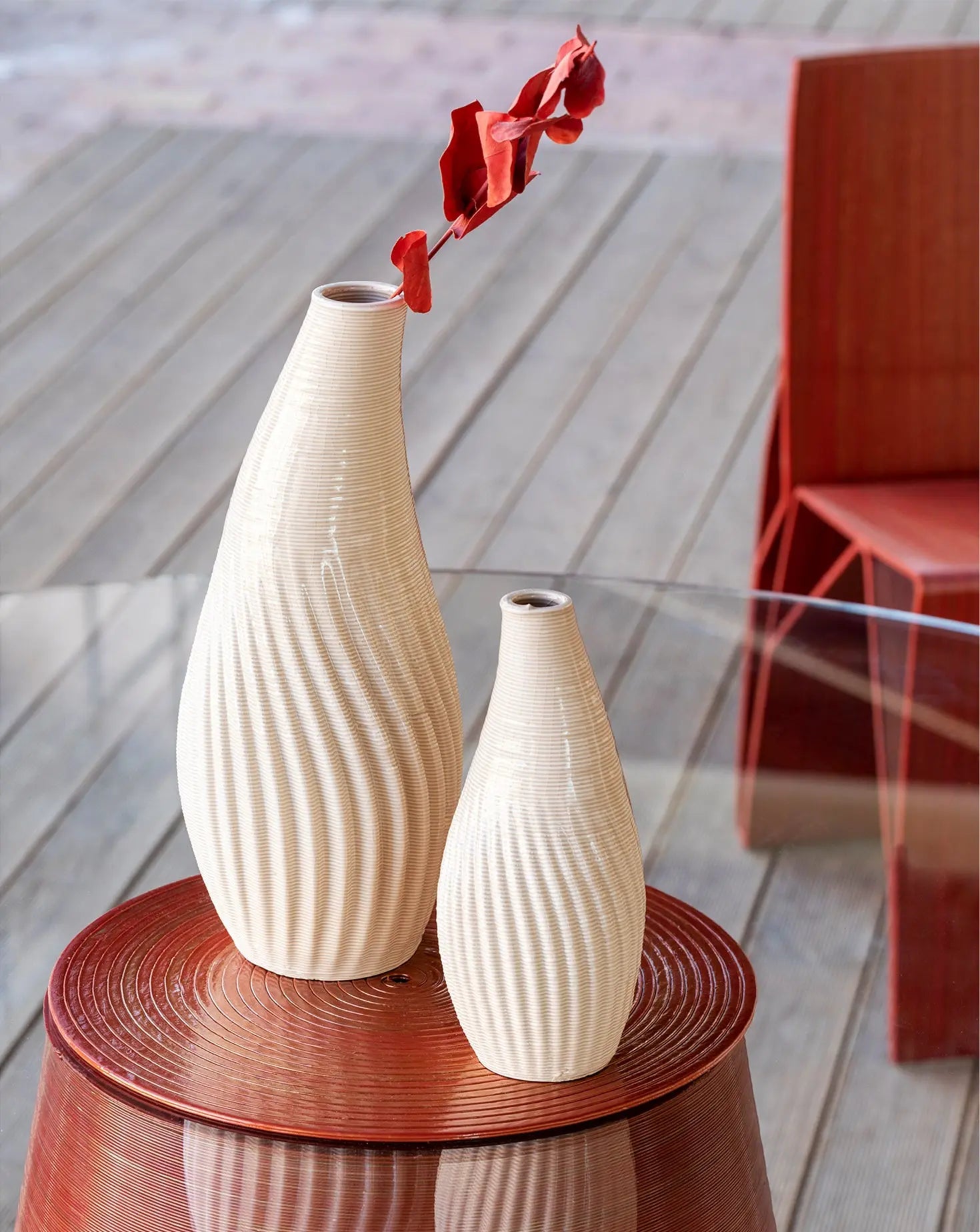 Bora Tortora Vase Large Mediterranea Design