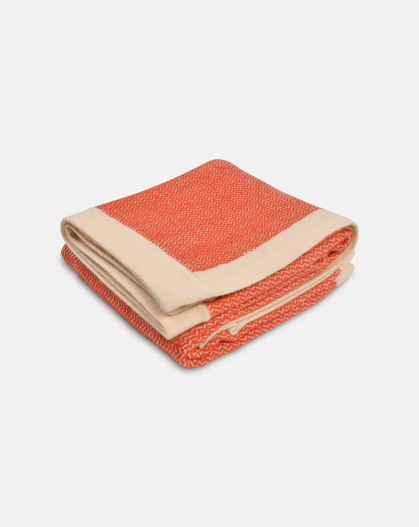 Broken Alternate Herringbone Coral Blanket Janavi India