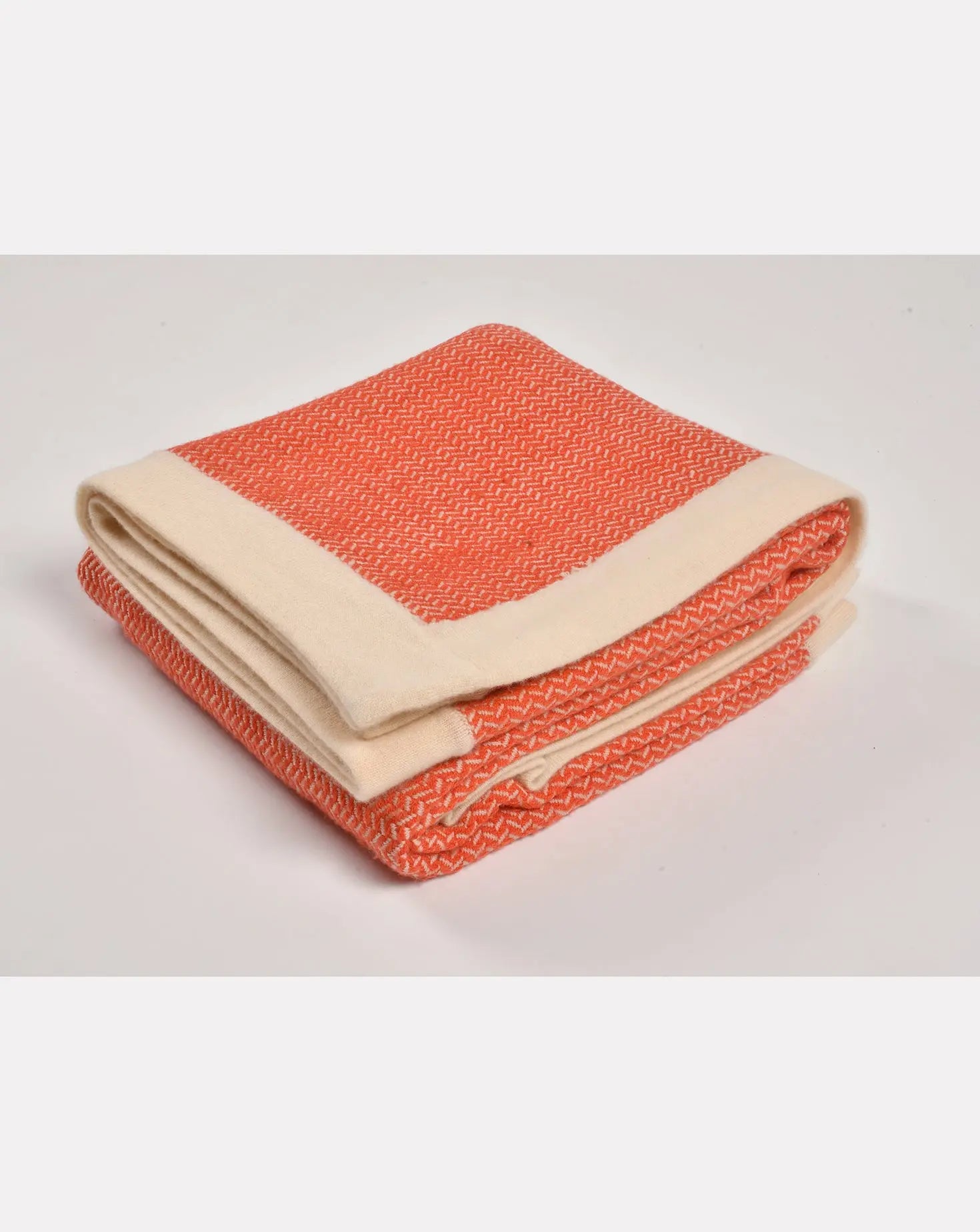 Broken Alternate Herringbone Coral Blanket Janavi India