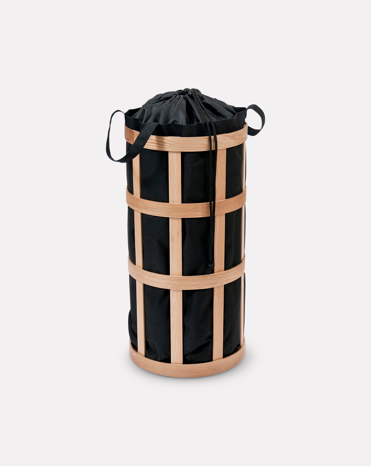 Cage Natural Oak Laundry Basket