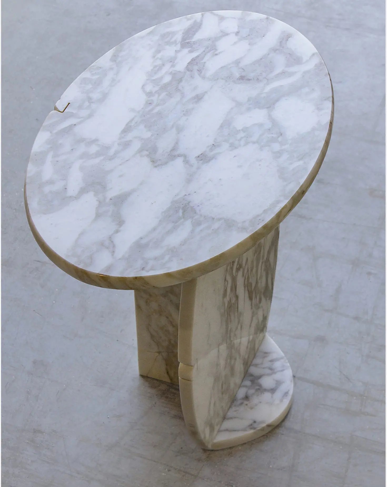 Calacatta Oro Marble Side Table Stone Stackers