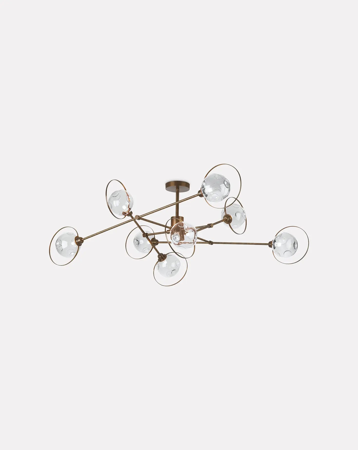 Celeste 8 Light Clear Glass Chandelier Northern Lights