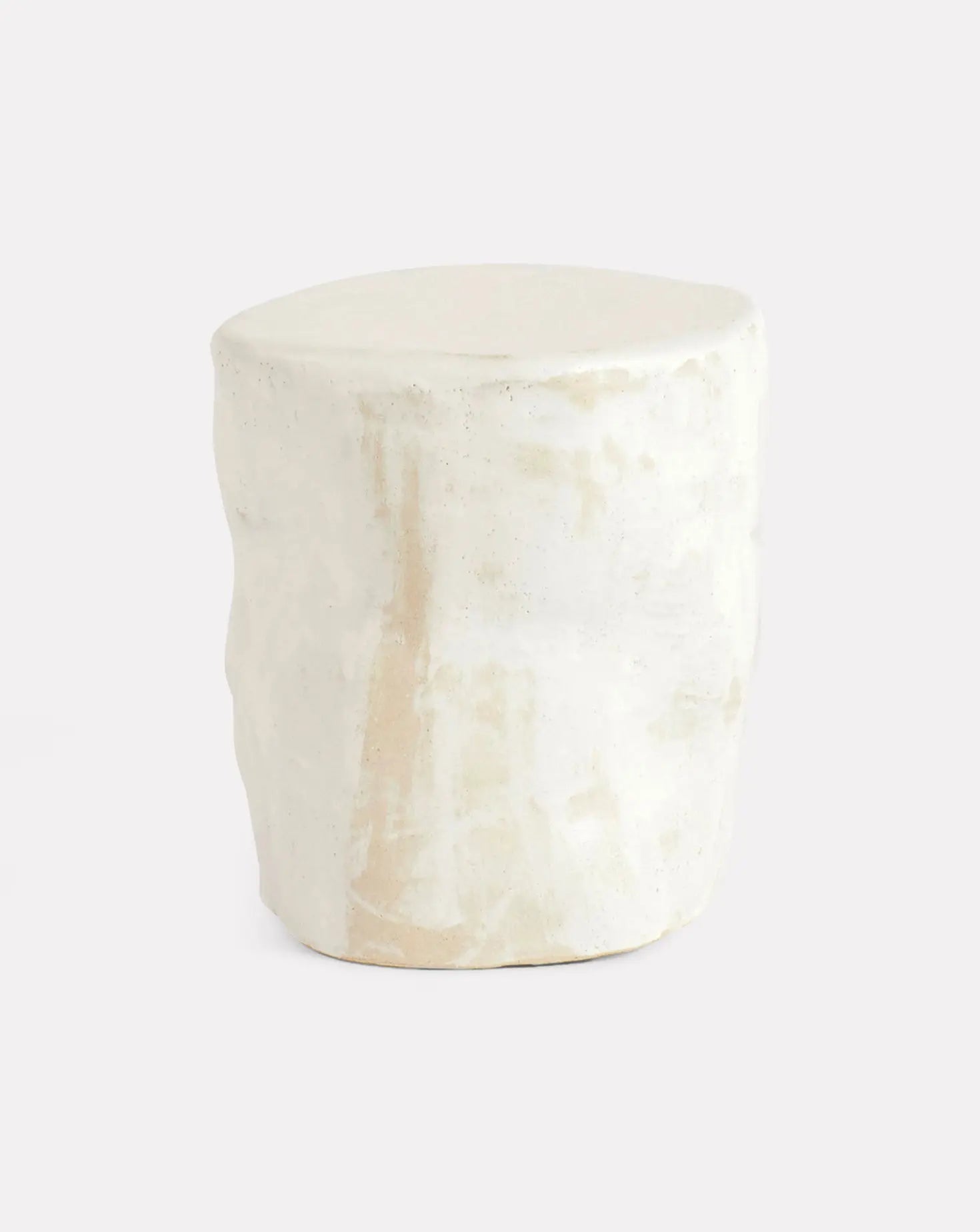 Ceramic White Glazed Side Table Project 213A