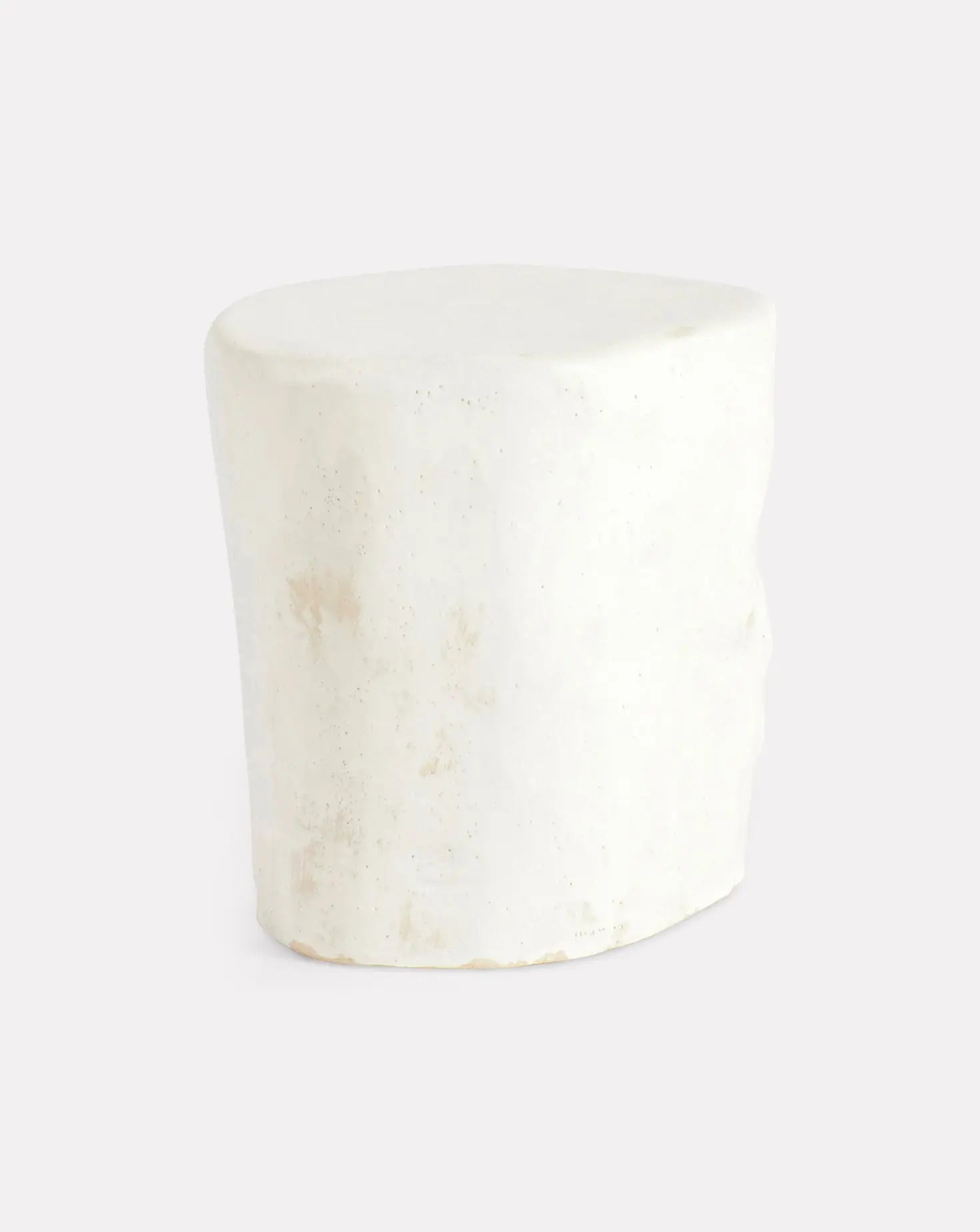 Ceramic White Glazed Side Table Project 213A