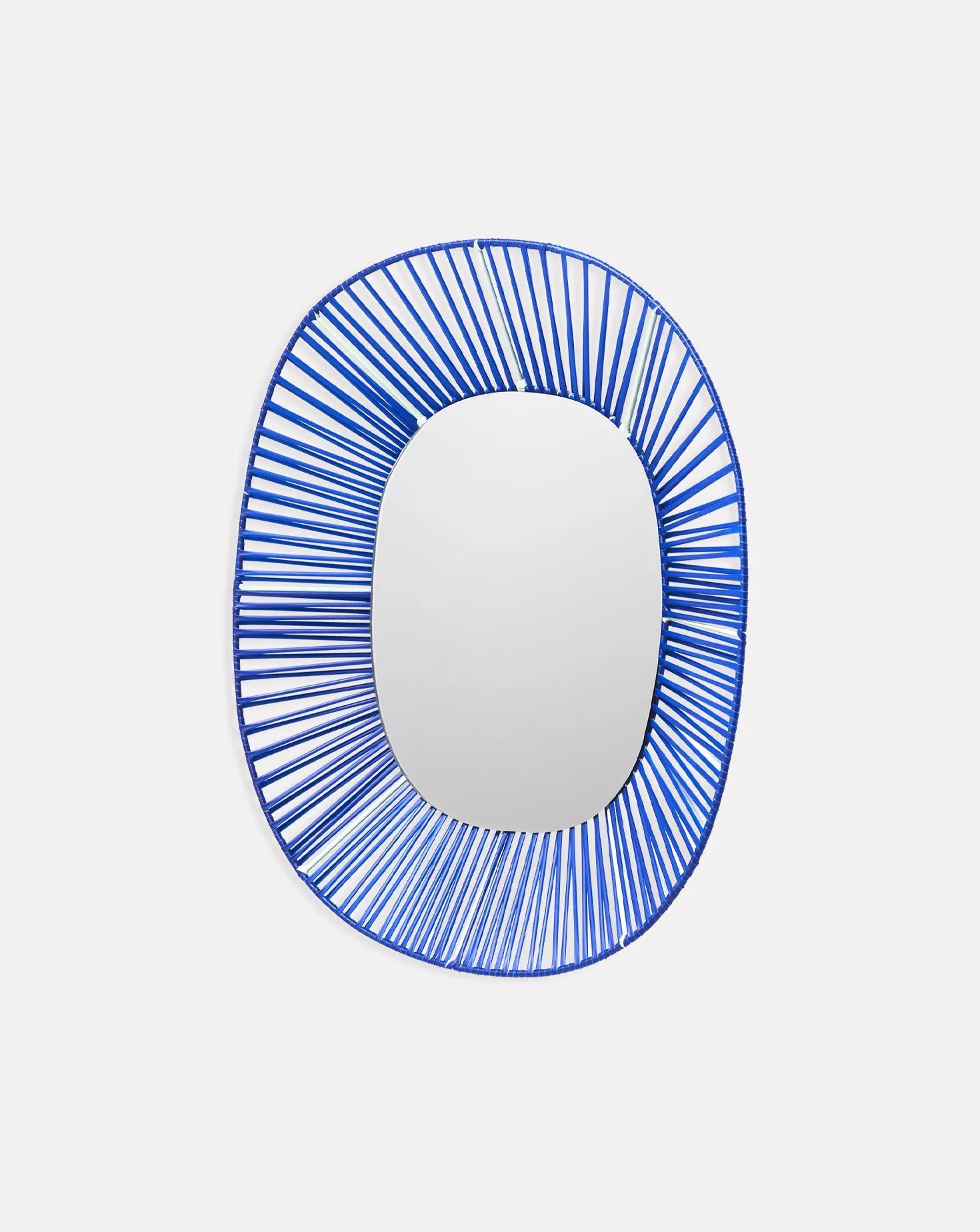 Cesta Blue Wall Mirror Oval Ames Living