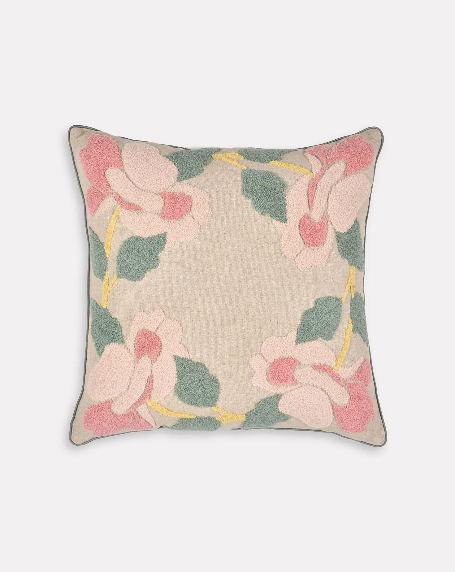 Cherry Blossom Cotton Cushion Janavi India