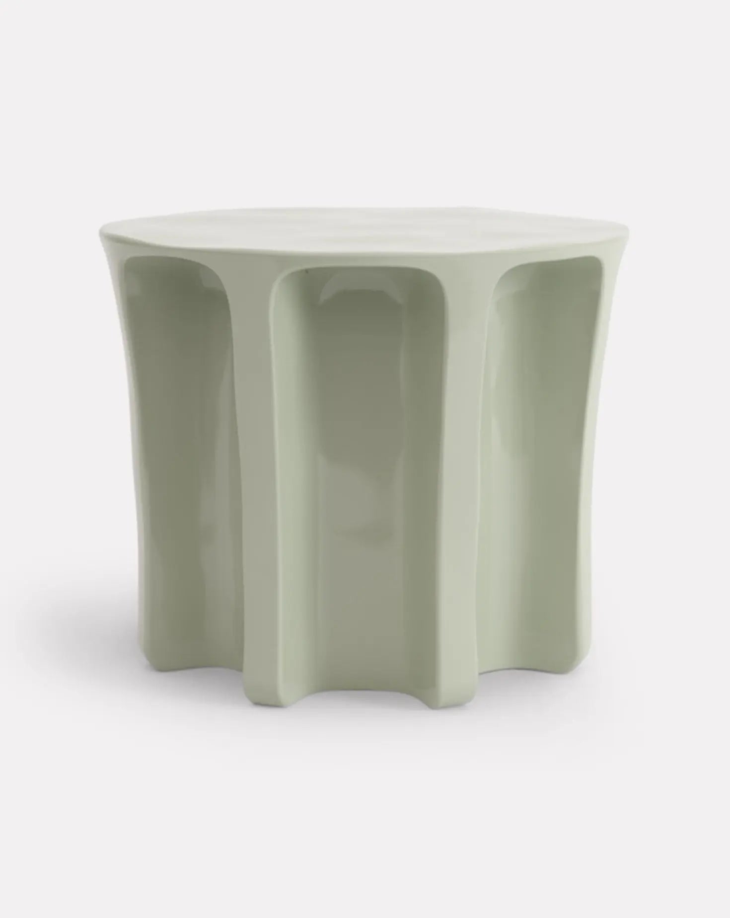 Lorenzo Zanovello Chouchou Green Round Side Table Pulpo