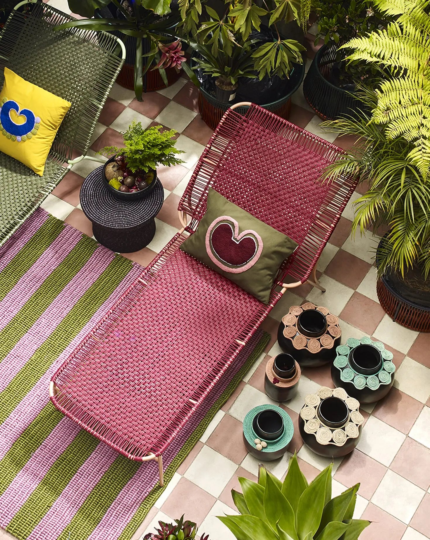 Cielo Red & Pink Sand Daybed Ames Living