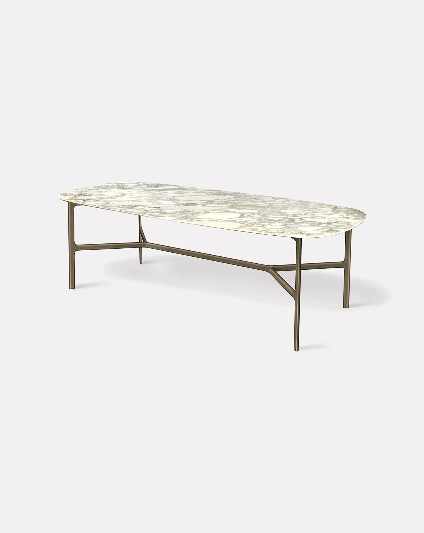 Coast Burnished Brass Dining Table Ghidini 1961