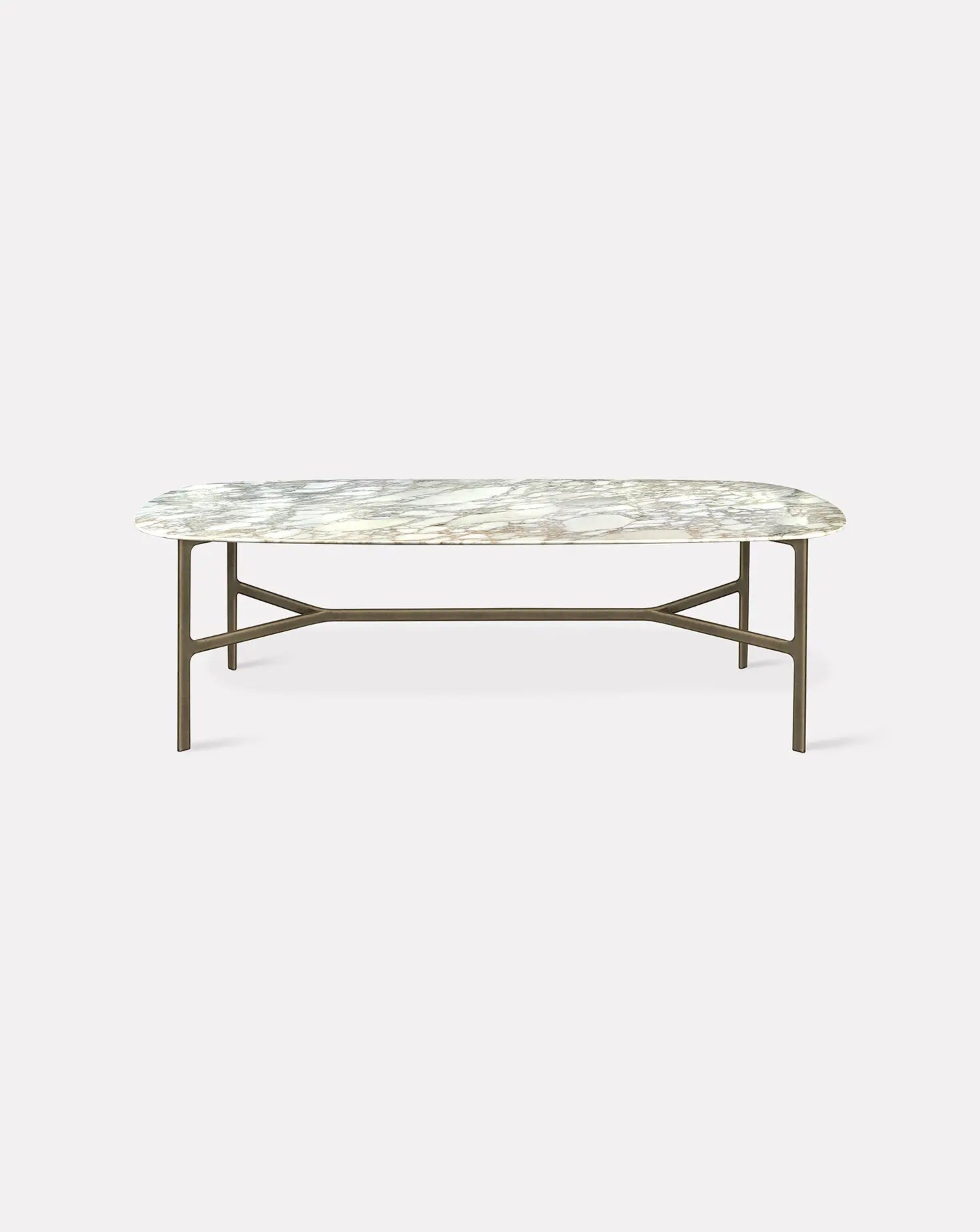 Coast Burnished Brass Dining Table Ghidini 1961