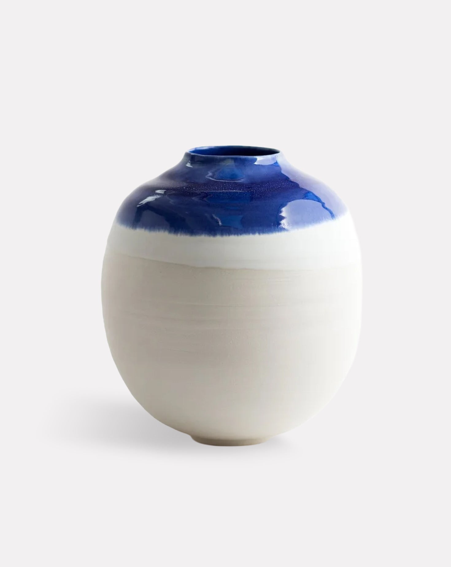 Cobalt Blue Porcelain Moon Jar
