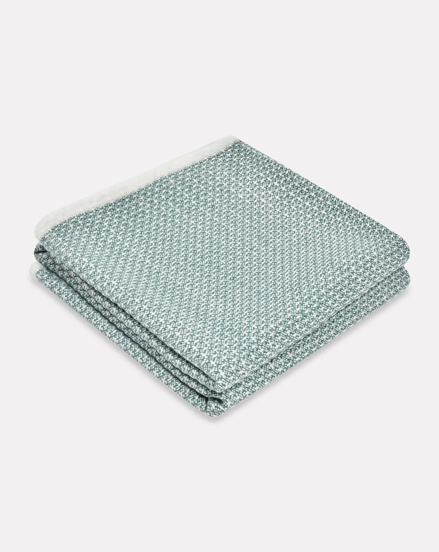 Cross Weave Sage Blanket Janavi India