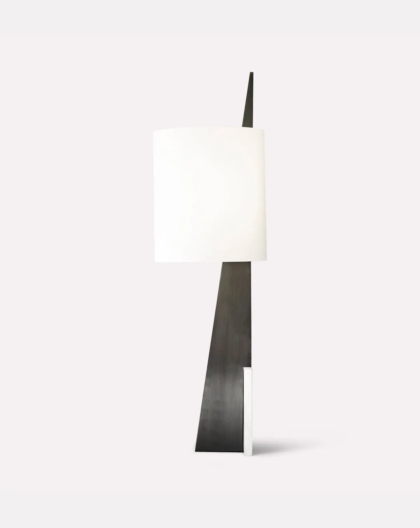 Cut Triangle II Floor Lamp Square In Circle