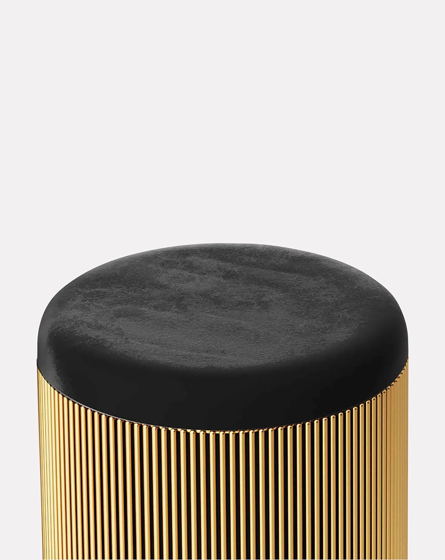 Nika Zupanc Strings Black and Gold Pouffe Scarlet Splendour