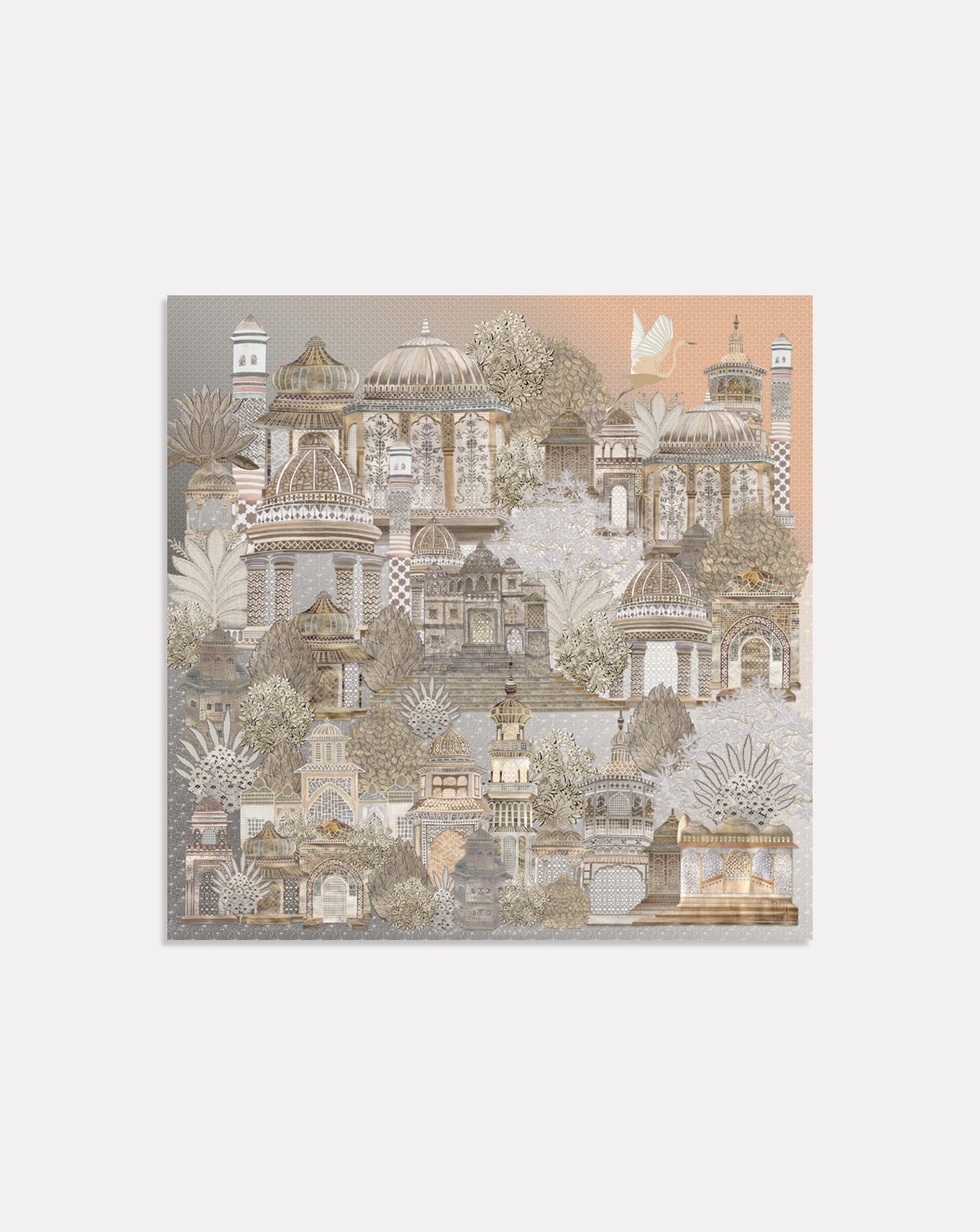 Cityscape Hand Embroidered Tapestry