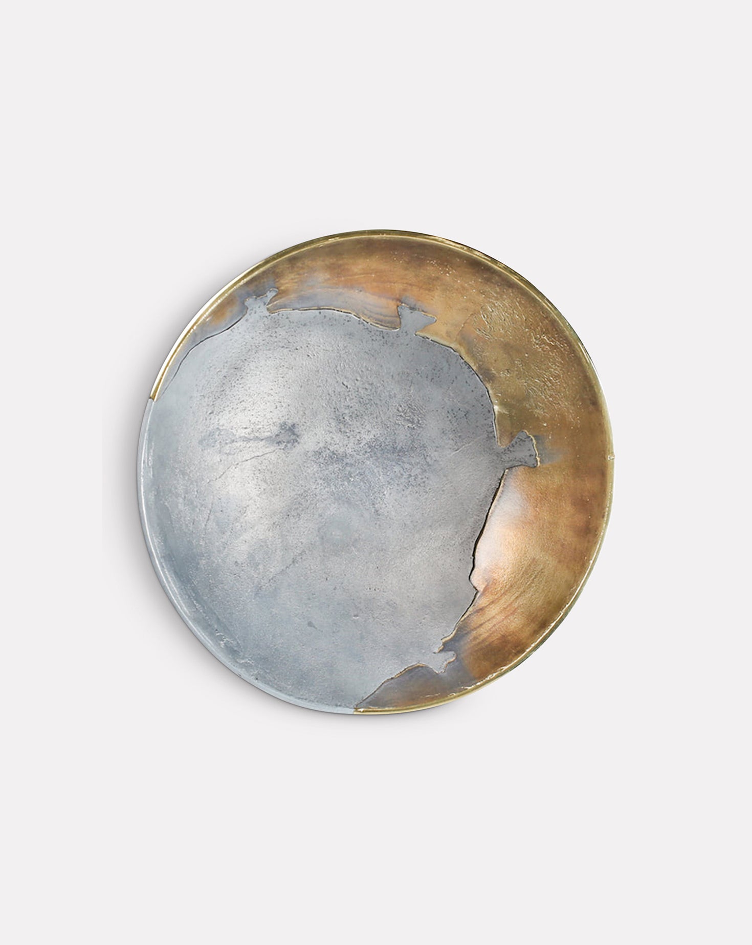 Dual Cut Metal Bowl Large