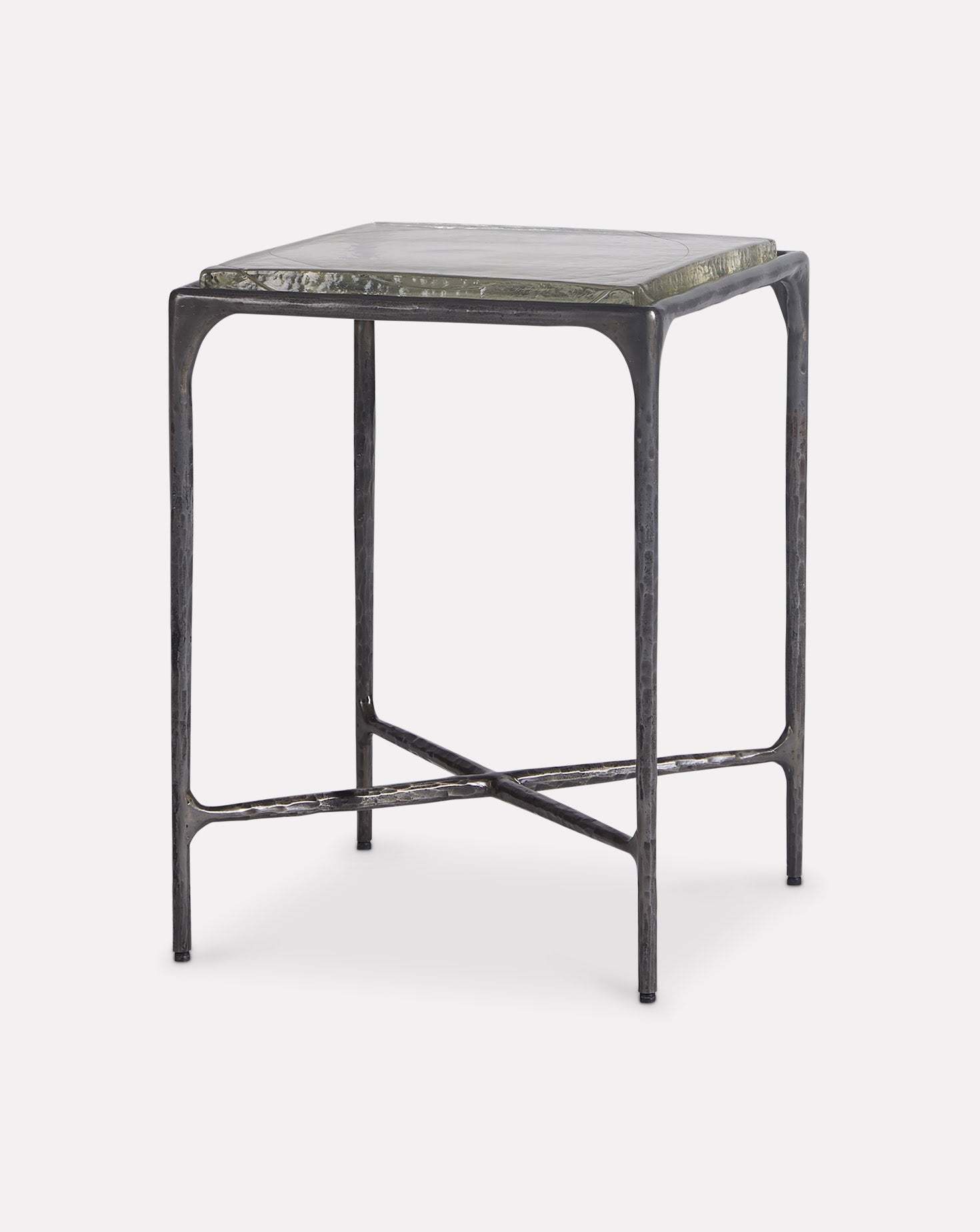 Forged Ice Slate Charcoal Side Table Sage Living