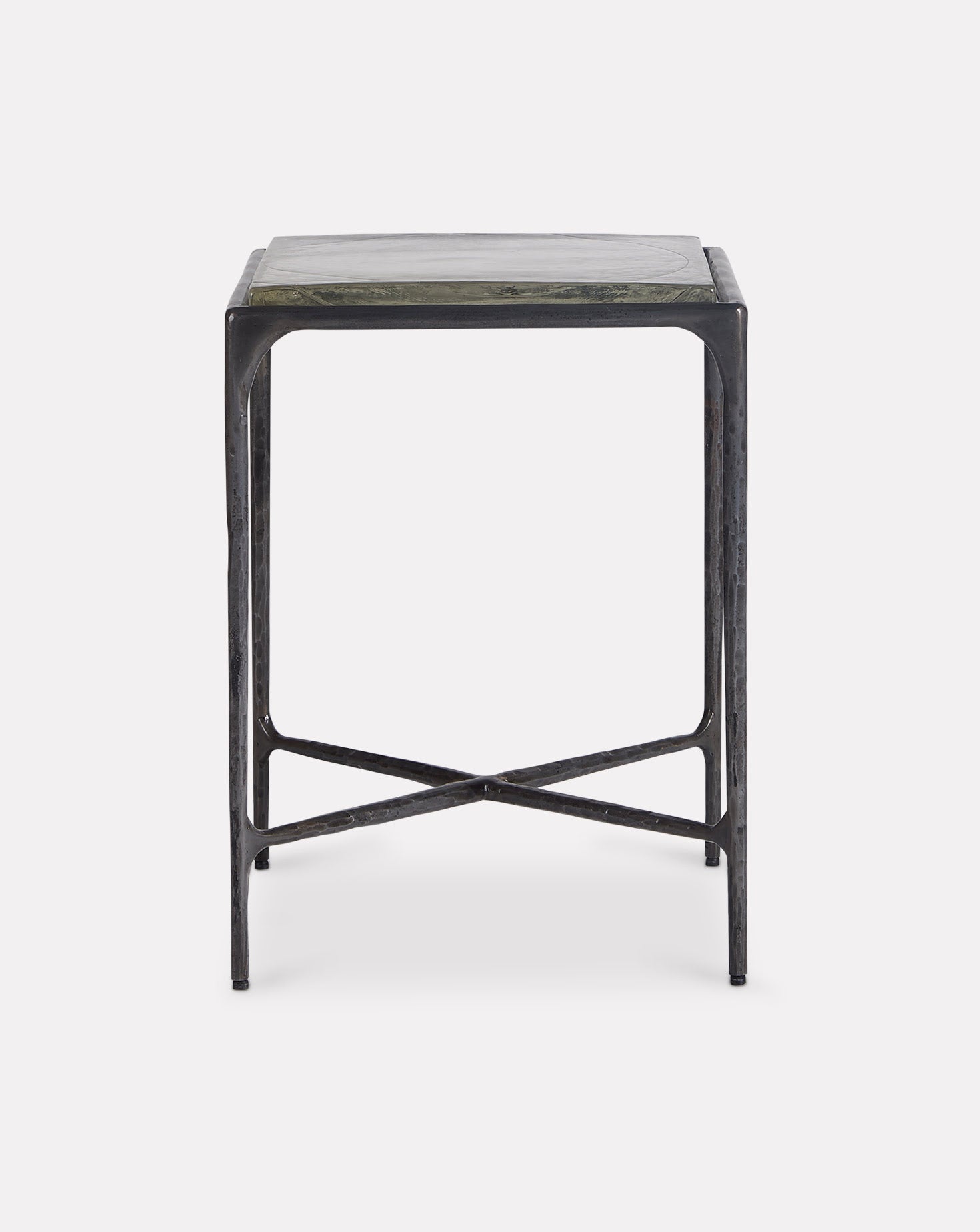 Forged Ice Slate Charcoal Side Table Sage Living