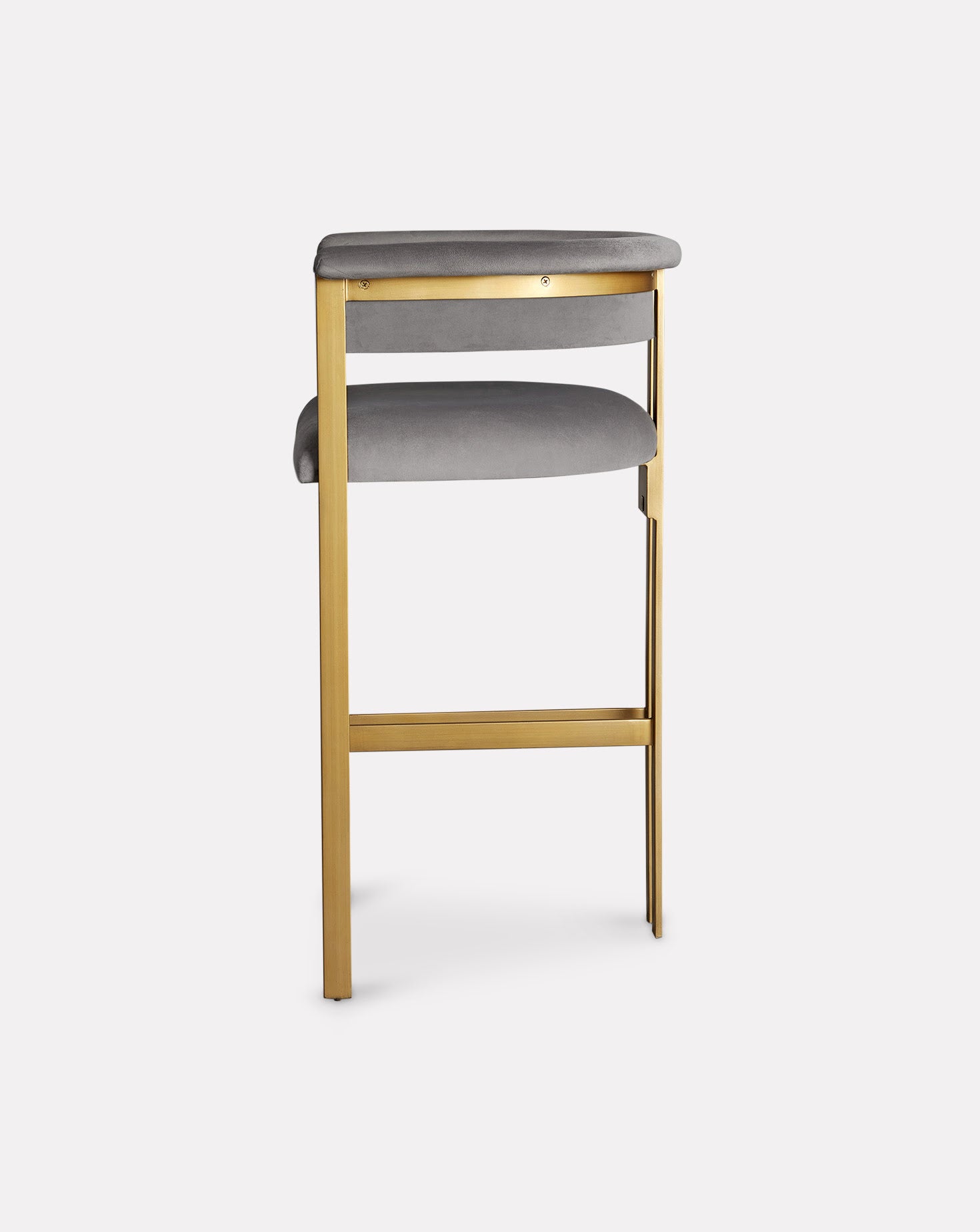 Linear Grey and Brass Bar Chair Sage Living