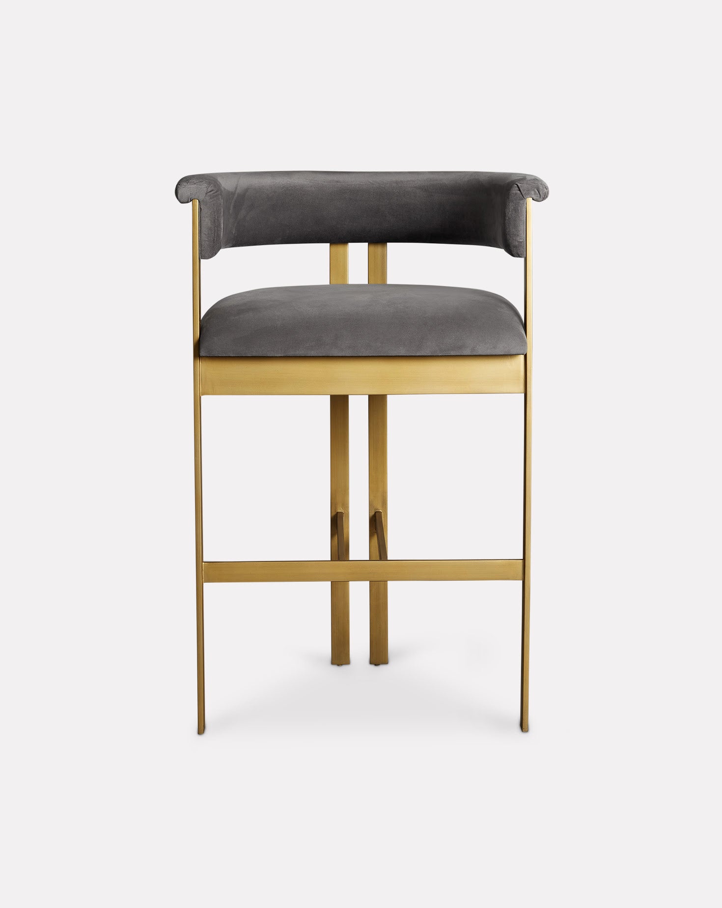 Linear Grey and Brass Bar Chair Sage Living