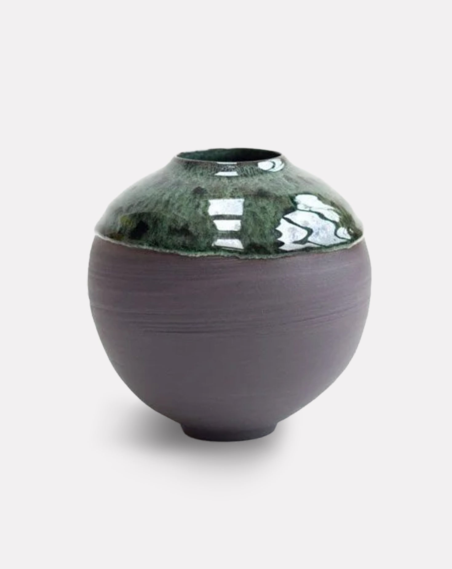 Medium Onyx Black Porcelain Moon Jar