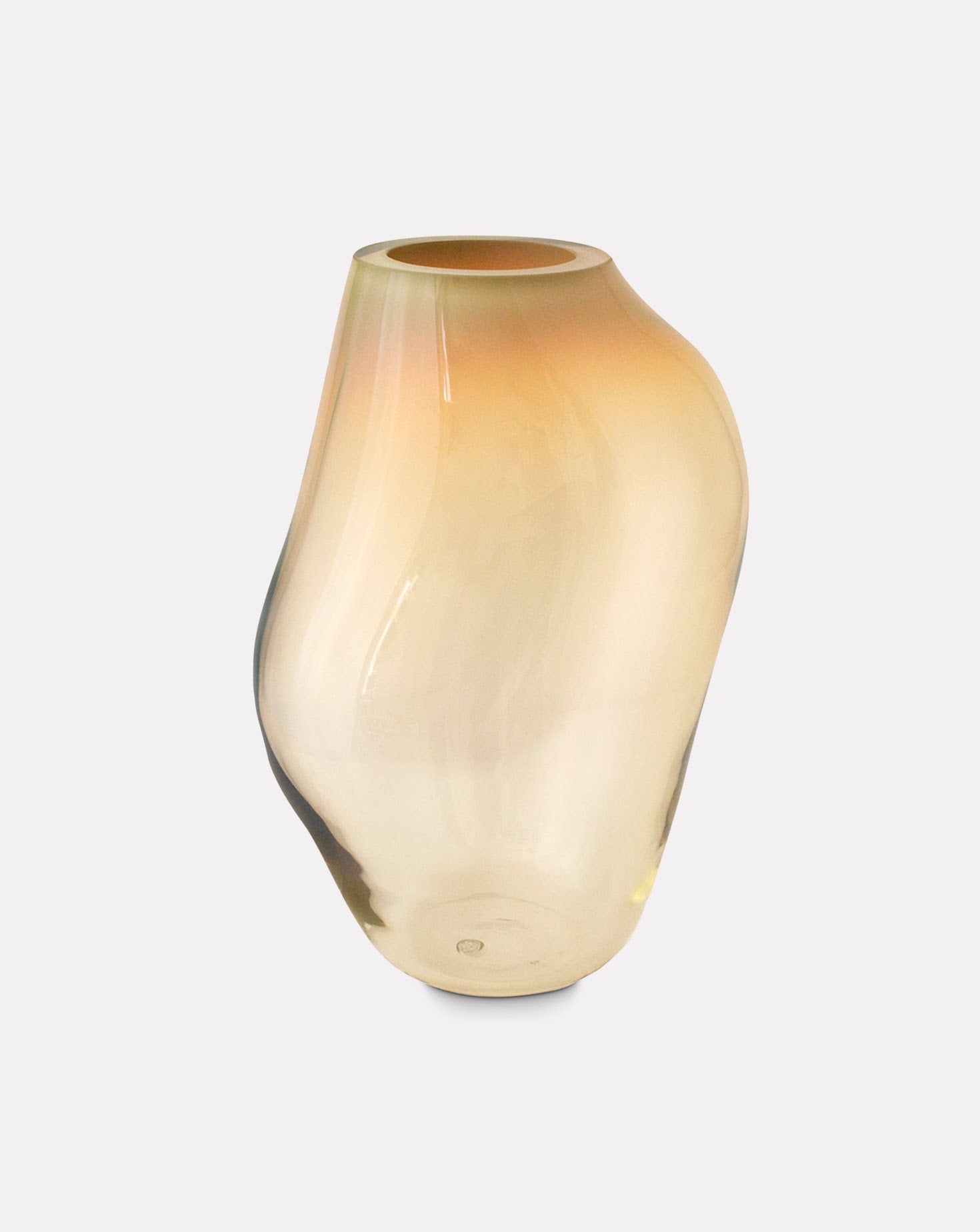 Supernova IV Amber Iridescent Vase