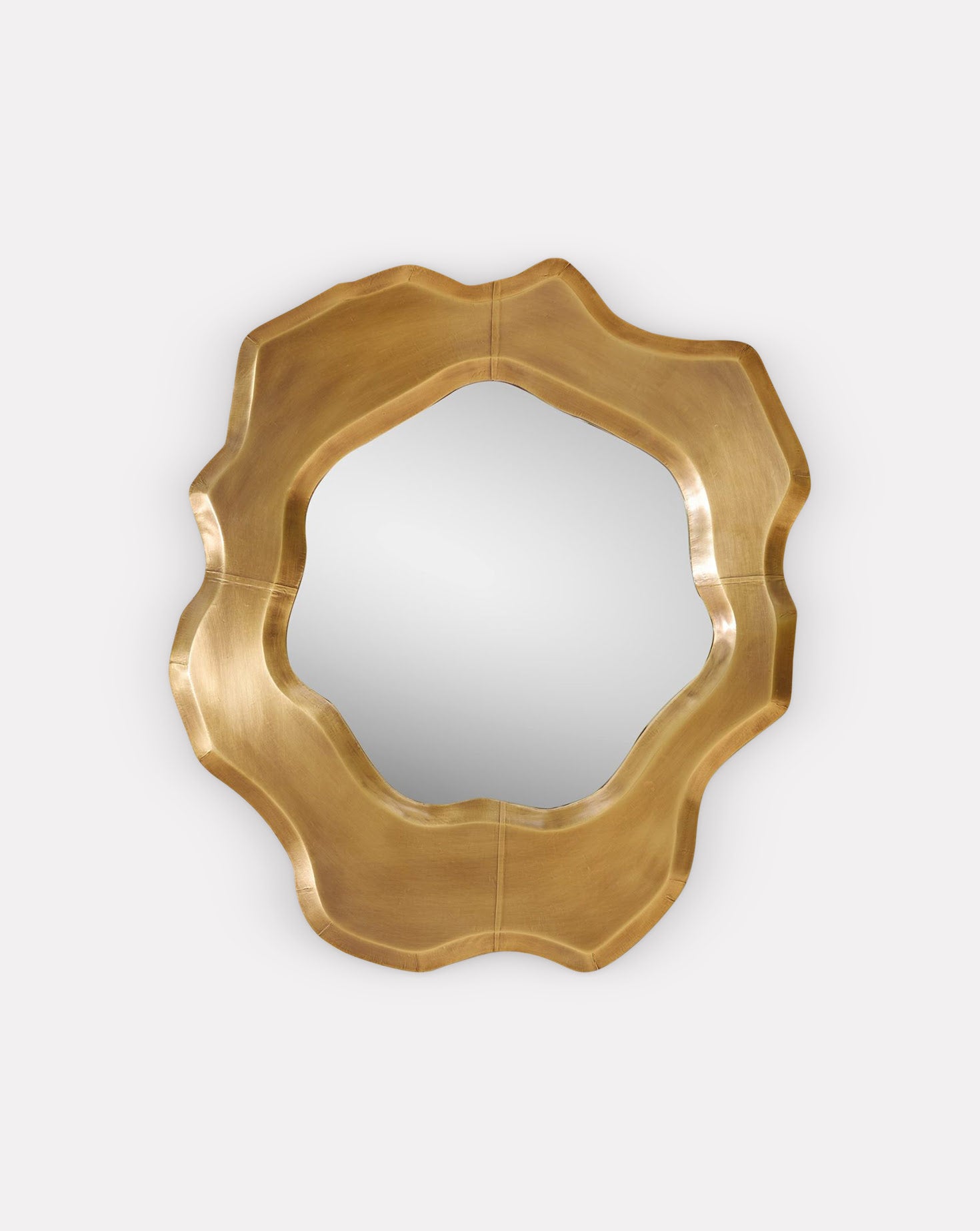 Amorfa Brass Mirror Sage Living