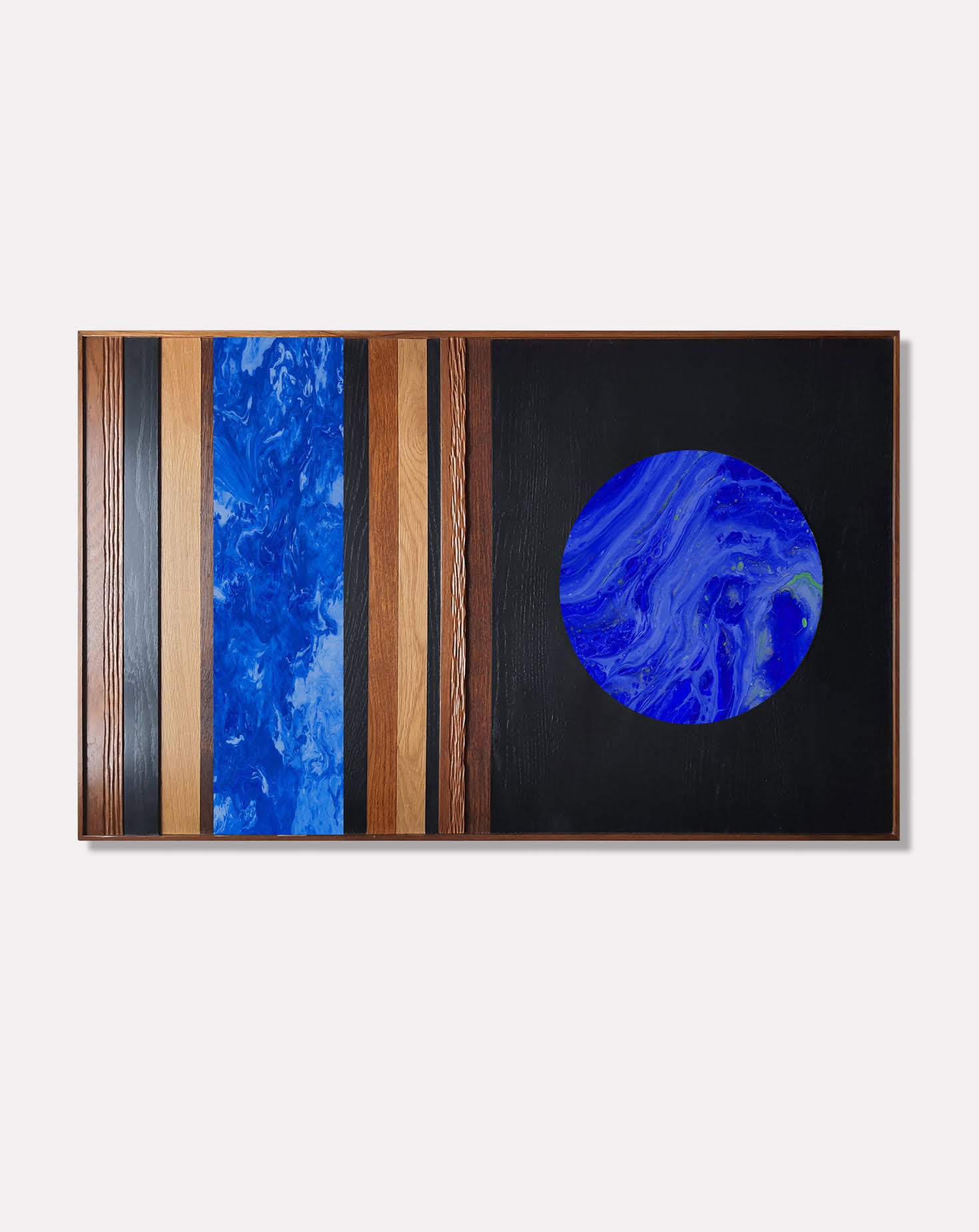 Japandi Notions Cobalt Divisions Wall Art Amal Jain - Hue Odyssey