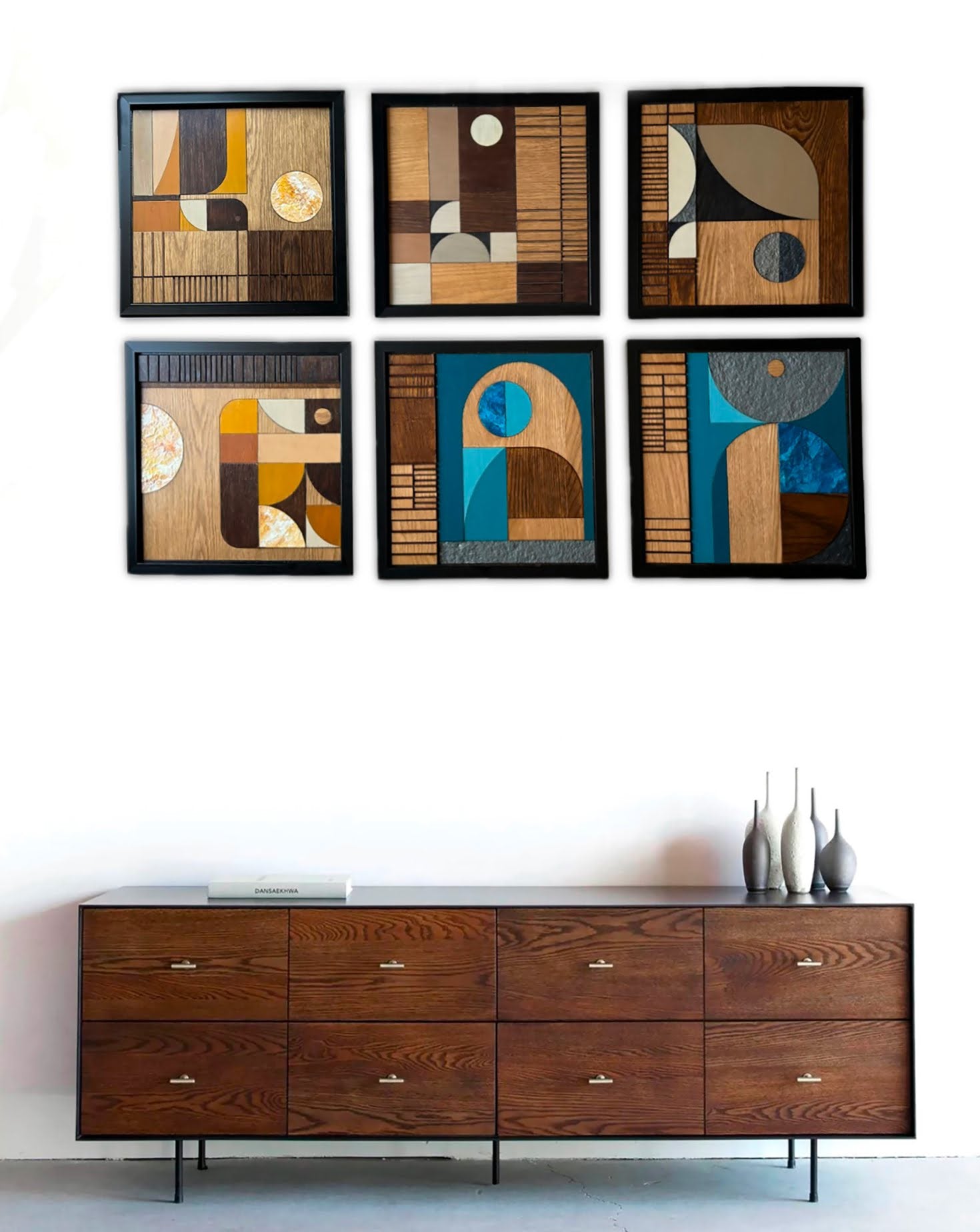 Set of 6 Huemetry Modular Wall Art Amal Jain - Hue Odyssey