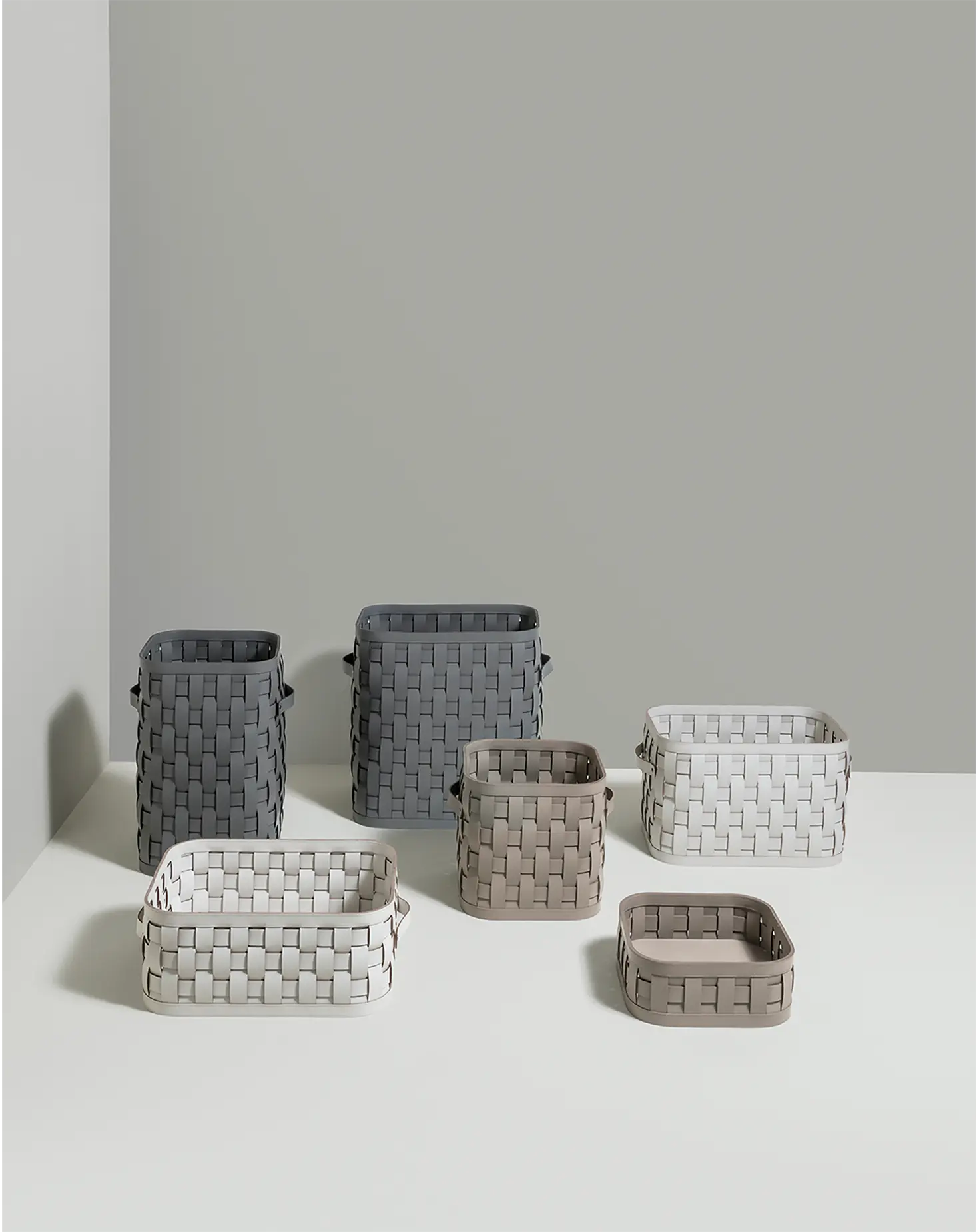 Demetra Large Square Basket With Flat Lid Pinetti