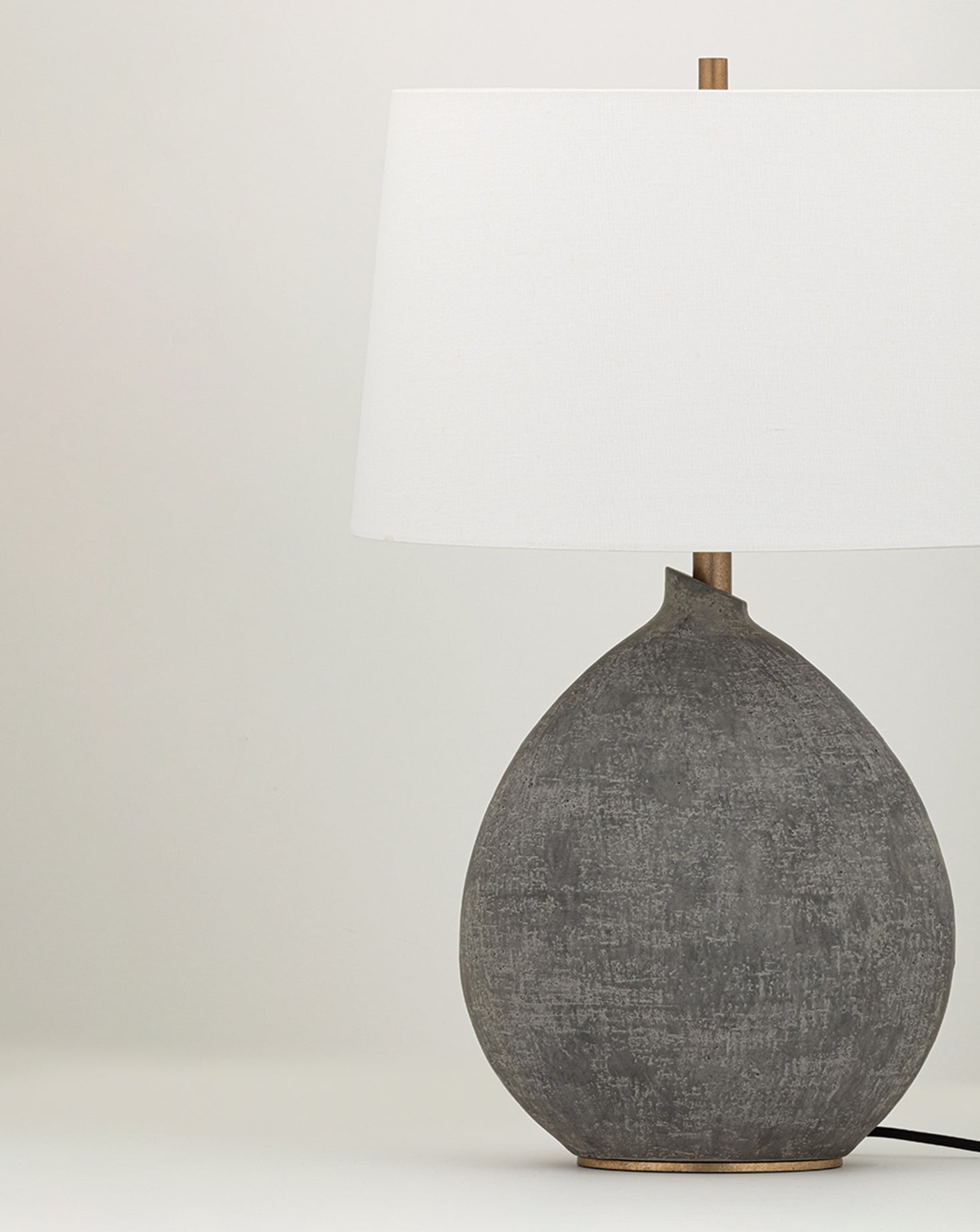 Denali Ceramic and Gold Leaf Table Lamp