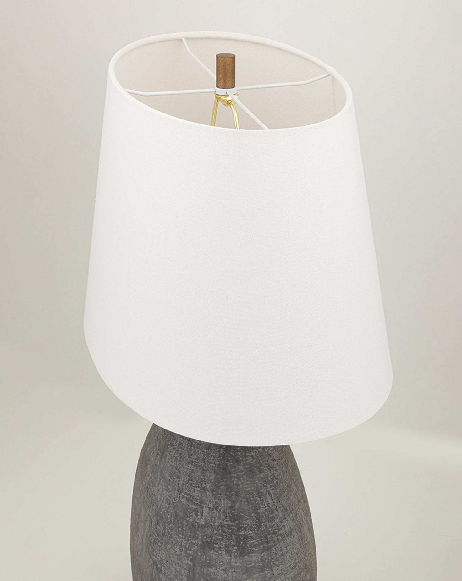 Denali Ceramic and Gold Leaf Table Lamp