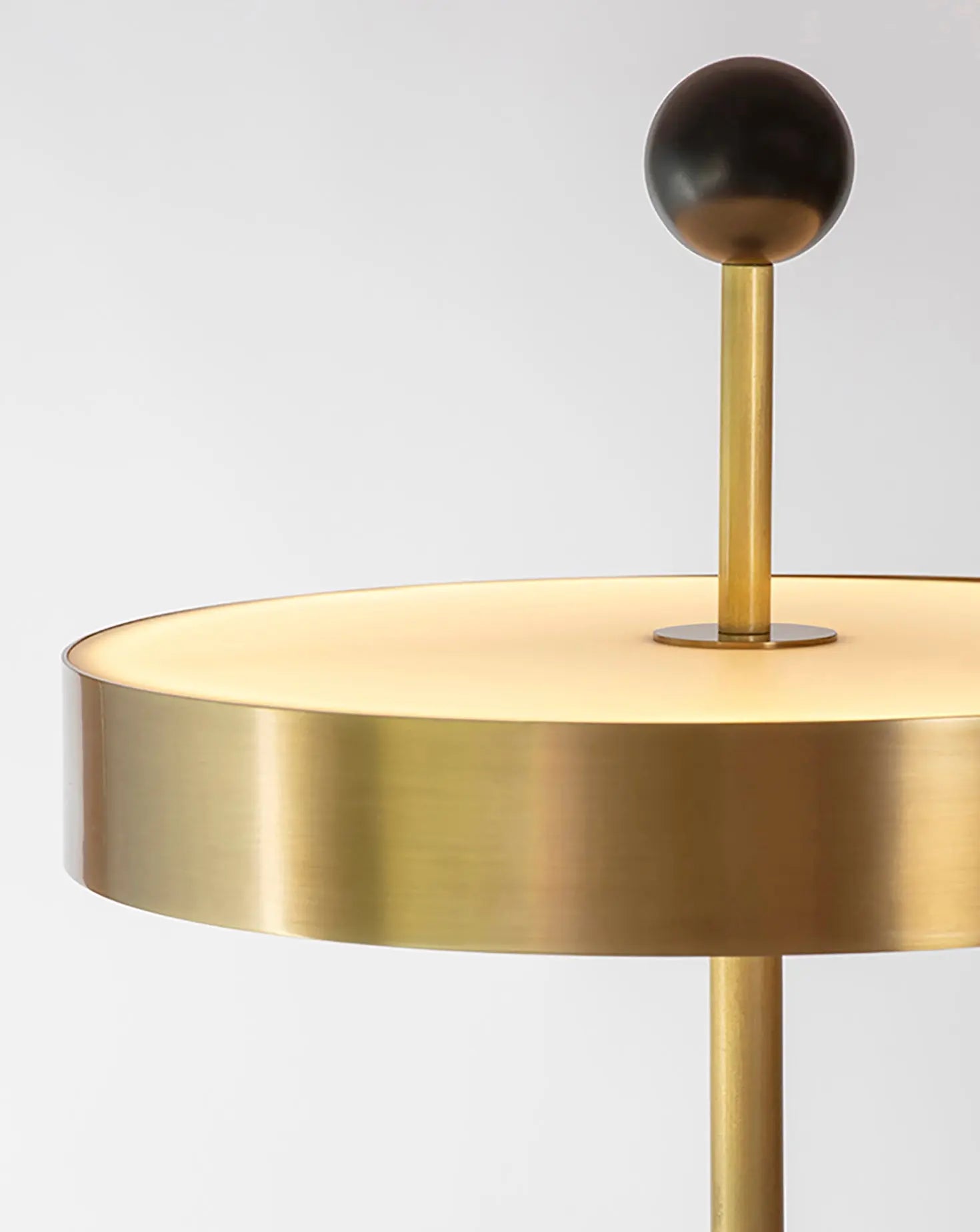 Disc and Ball Floor Lamp Square In Circle