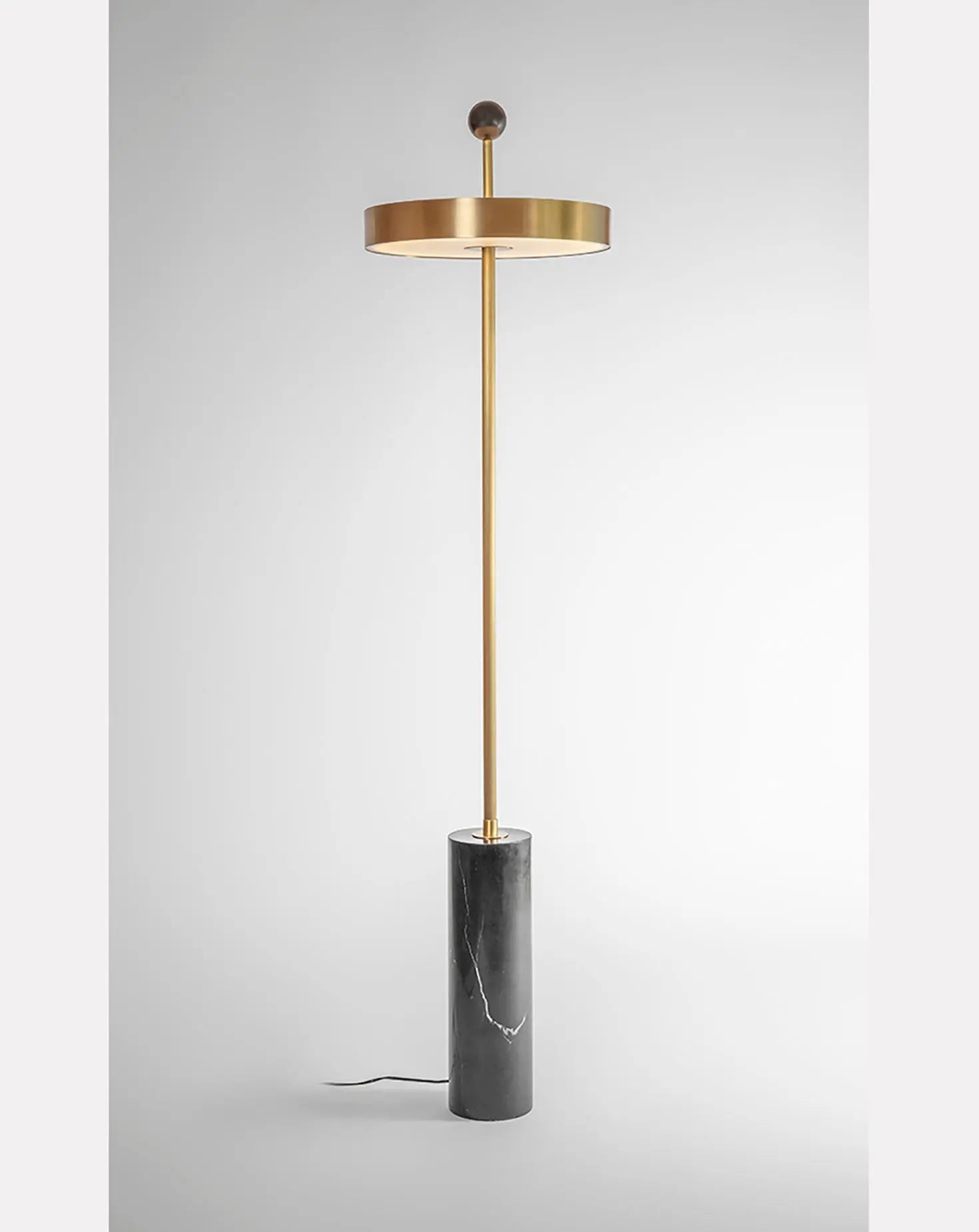 Disc and Ball Floor Lamp Square In Circle