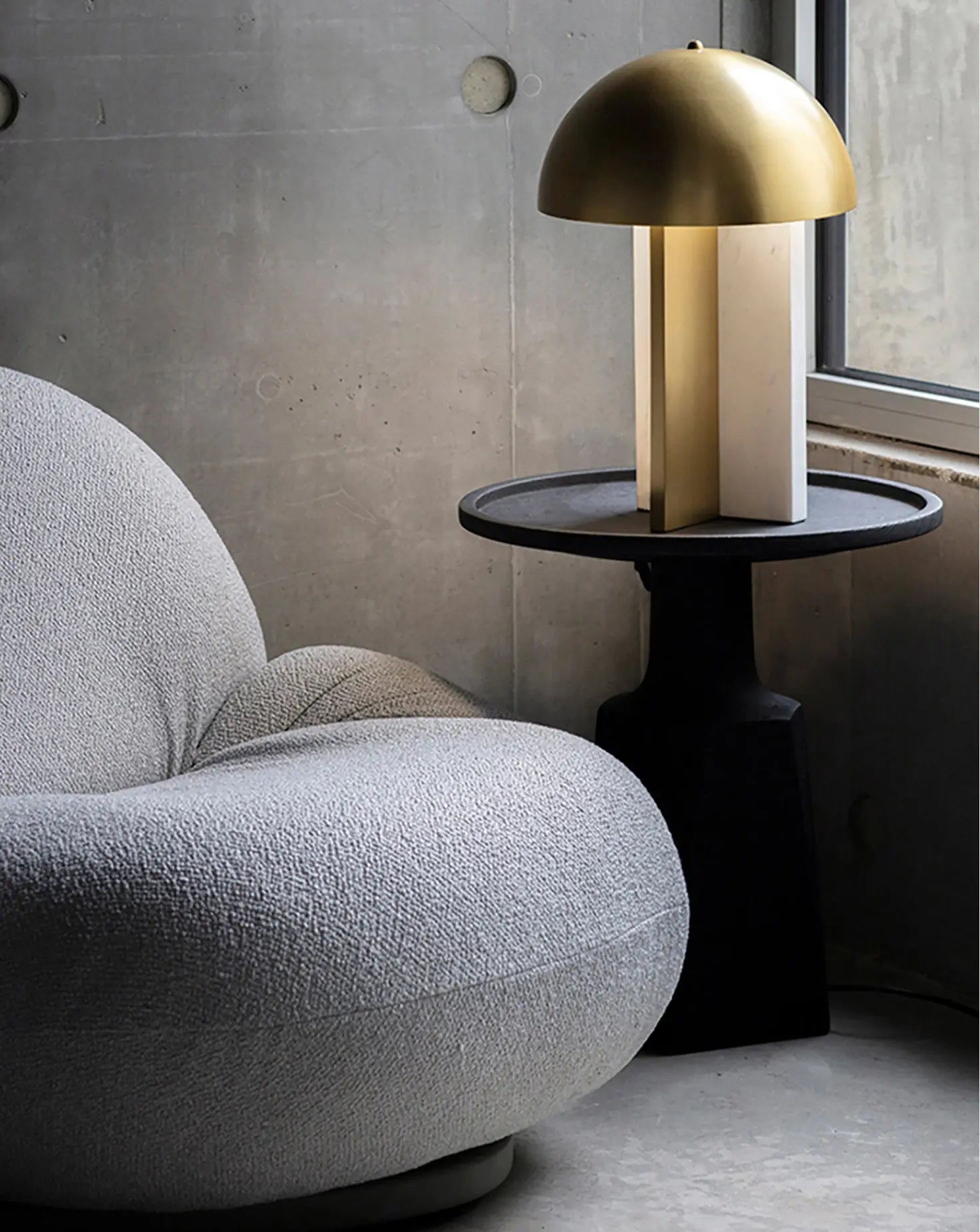 Dome Table Lamp Square In Circle