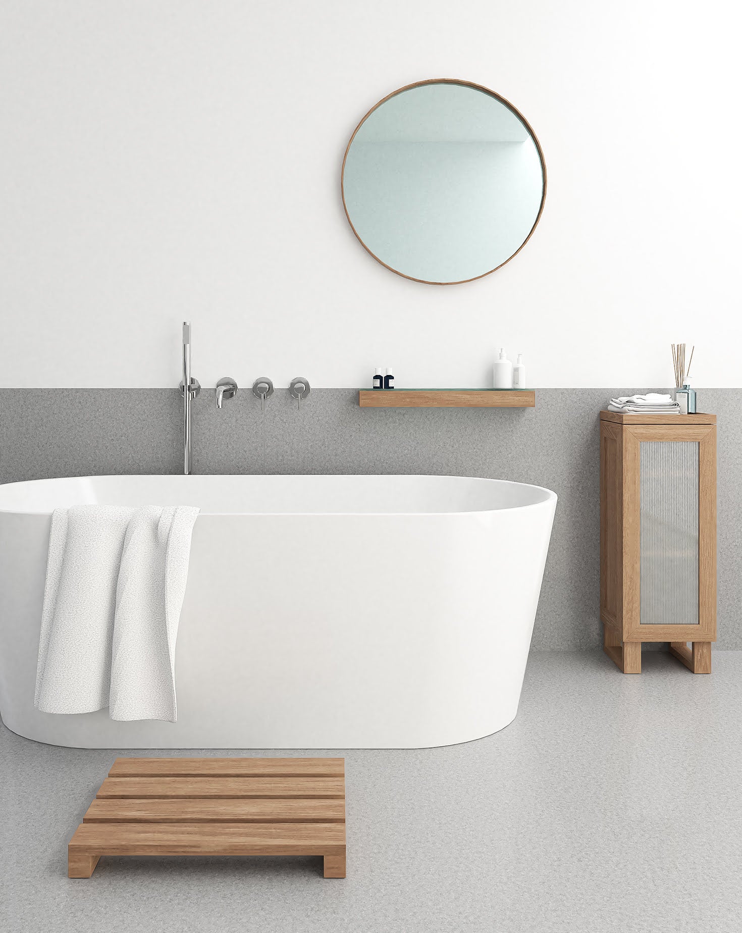 Duckboard Apartment Bath Stand