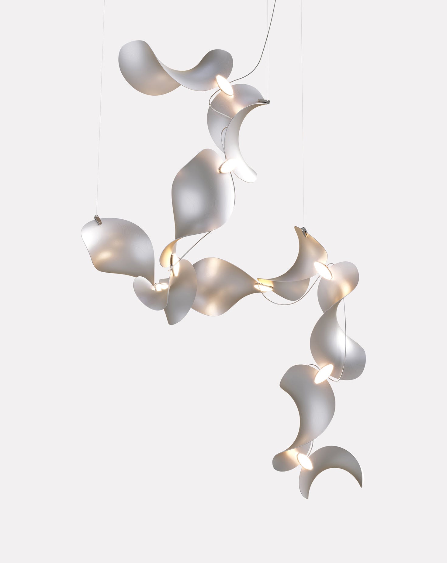 Dune 10 Spiral Chandelier