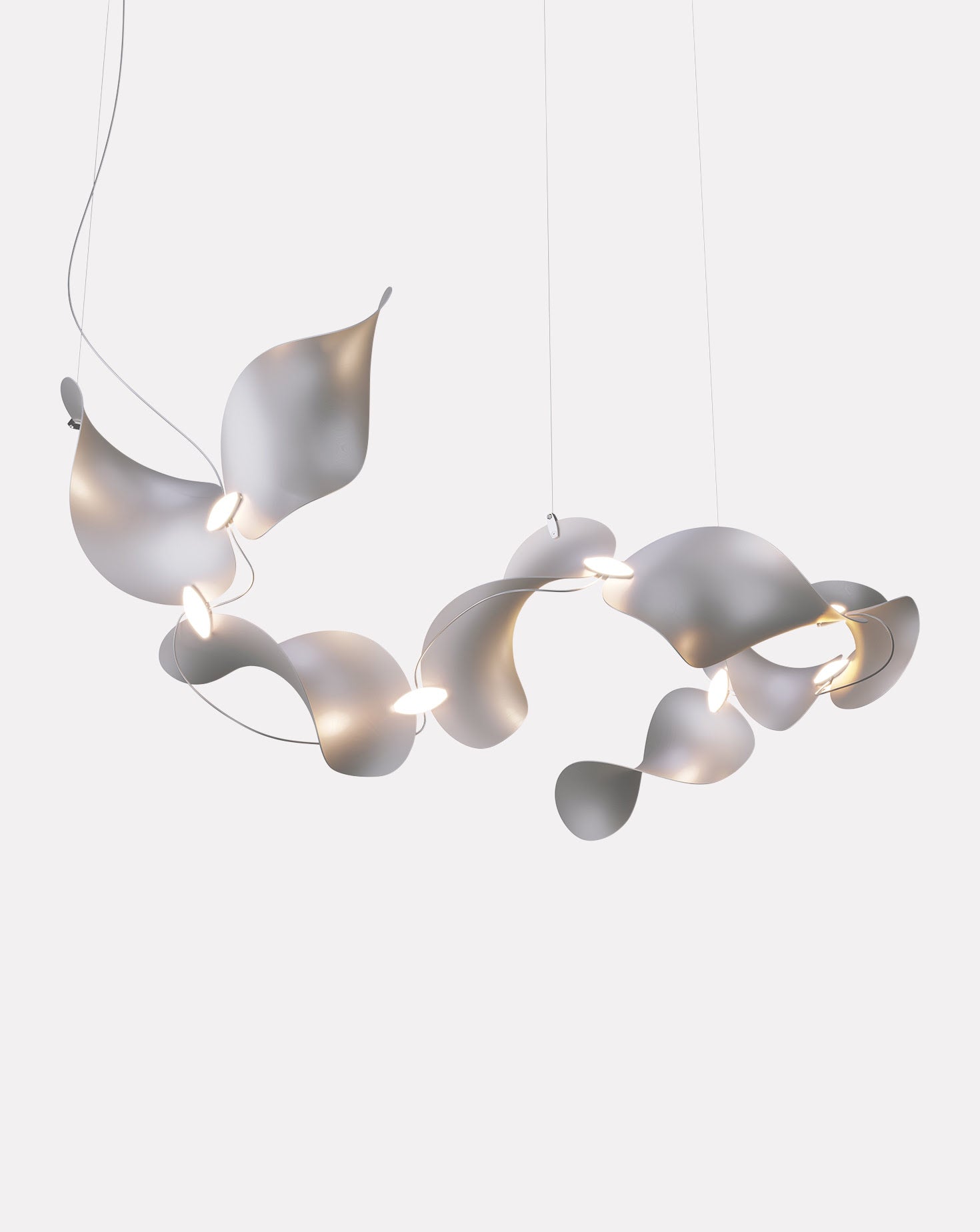 Dune 8 Curve Chandelier